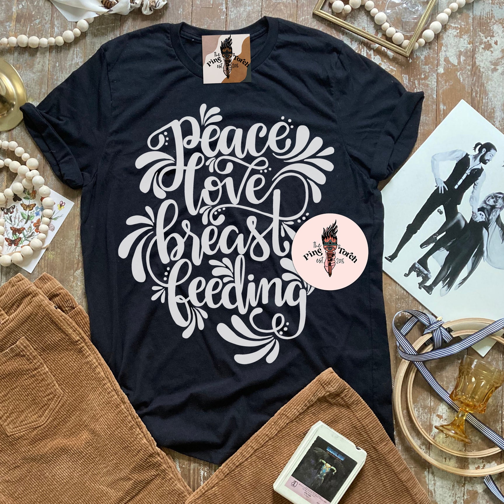 PEACE, LOVE, BREASTFEEDING // UNISEX TEE