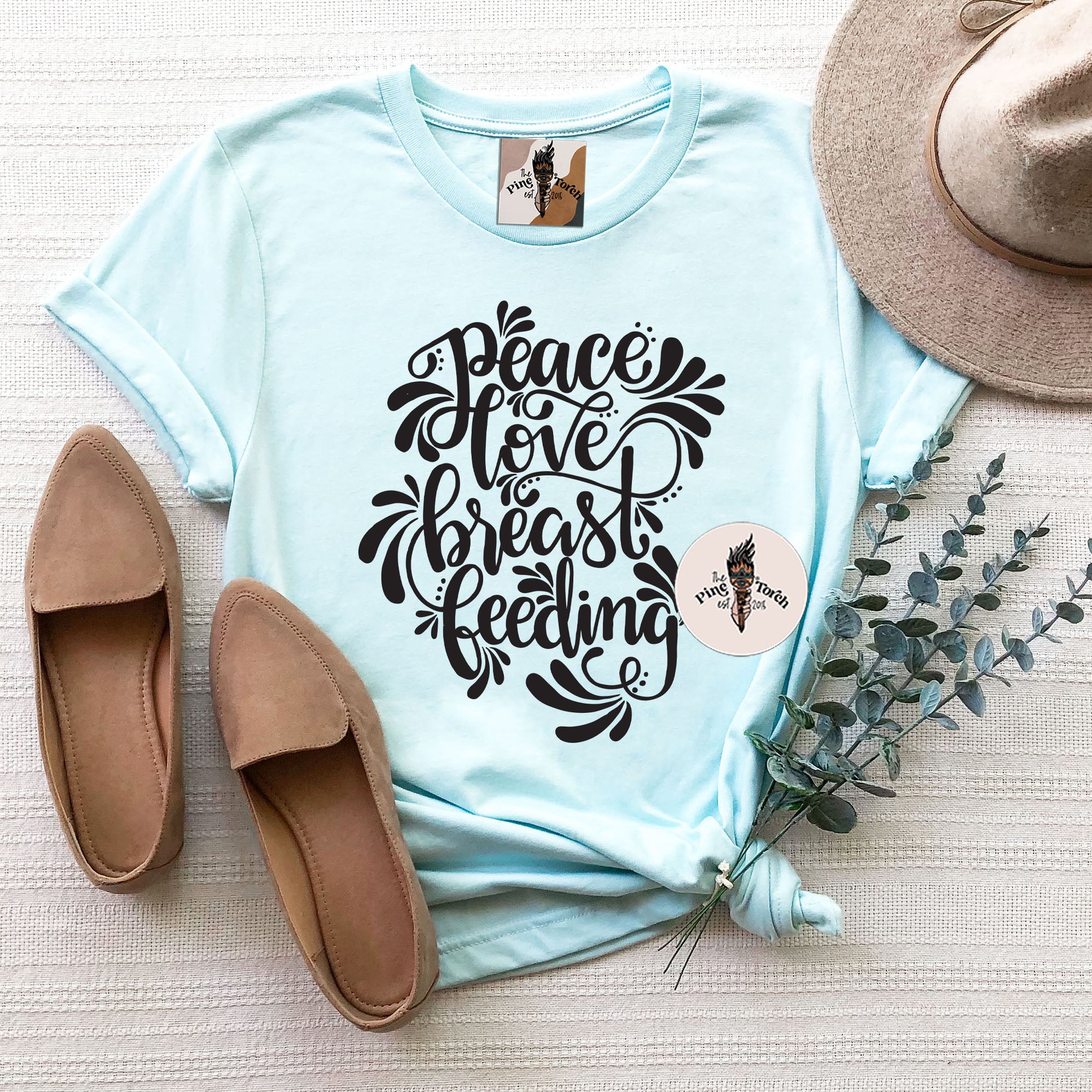 PEACE, LOVE, BREASTFEEDING // UNISEX TEE