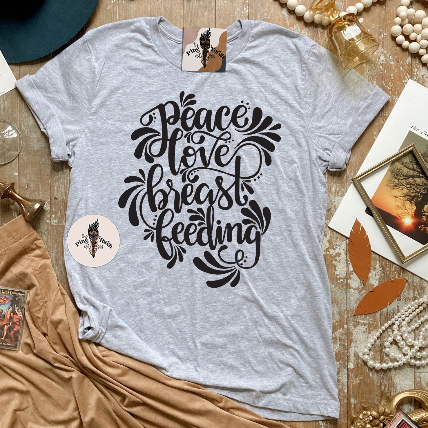 PEACE, LOVE, BREASTFEEDING // UNISEX TEE