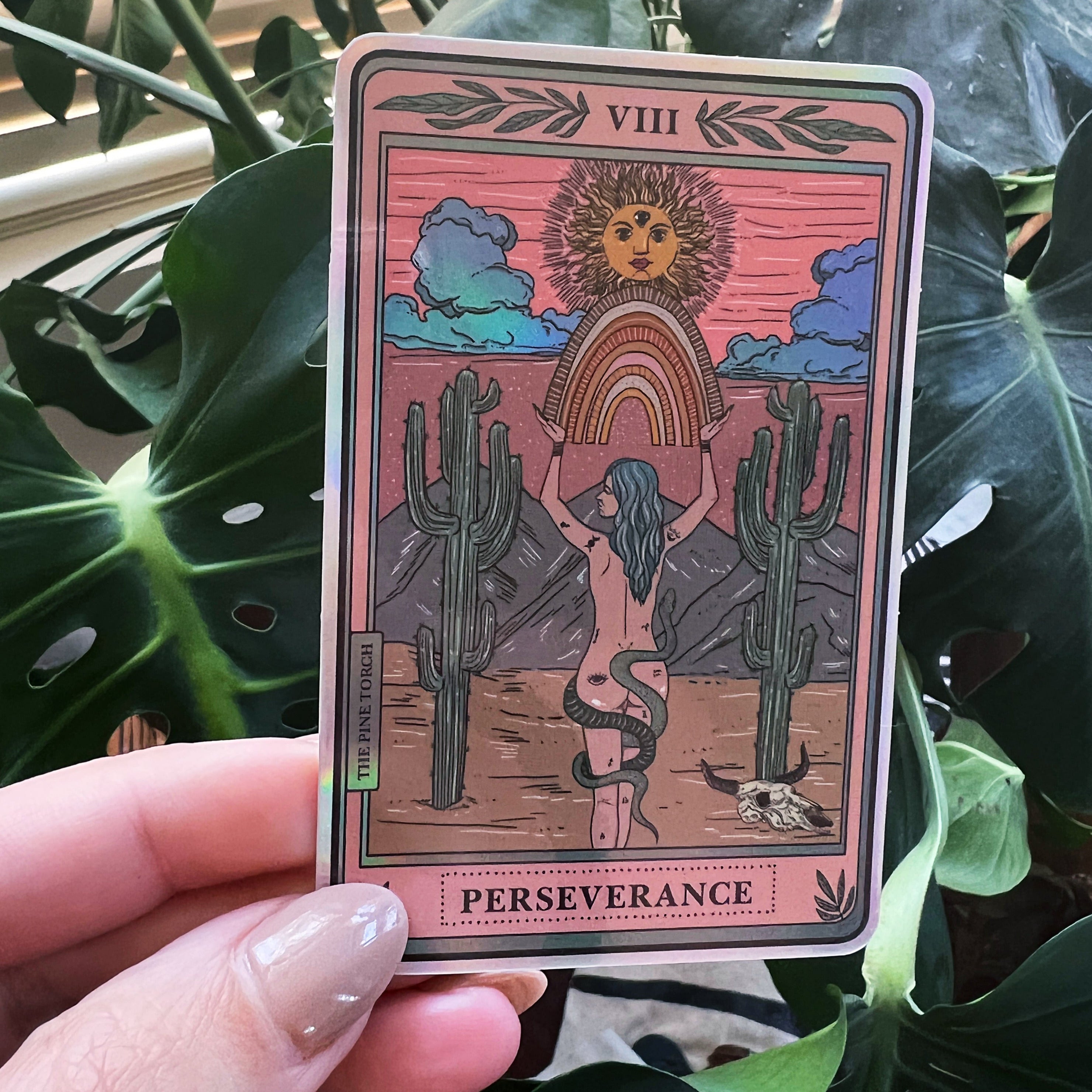 PERSEVERANCE TAROT « HOLOGRAPHIC STICKER »