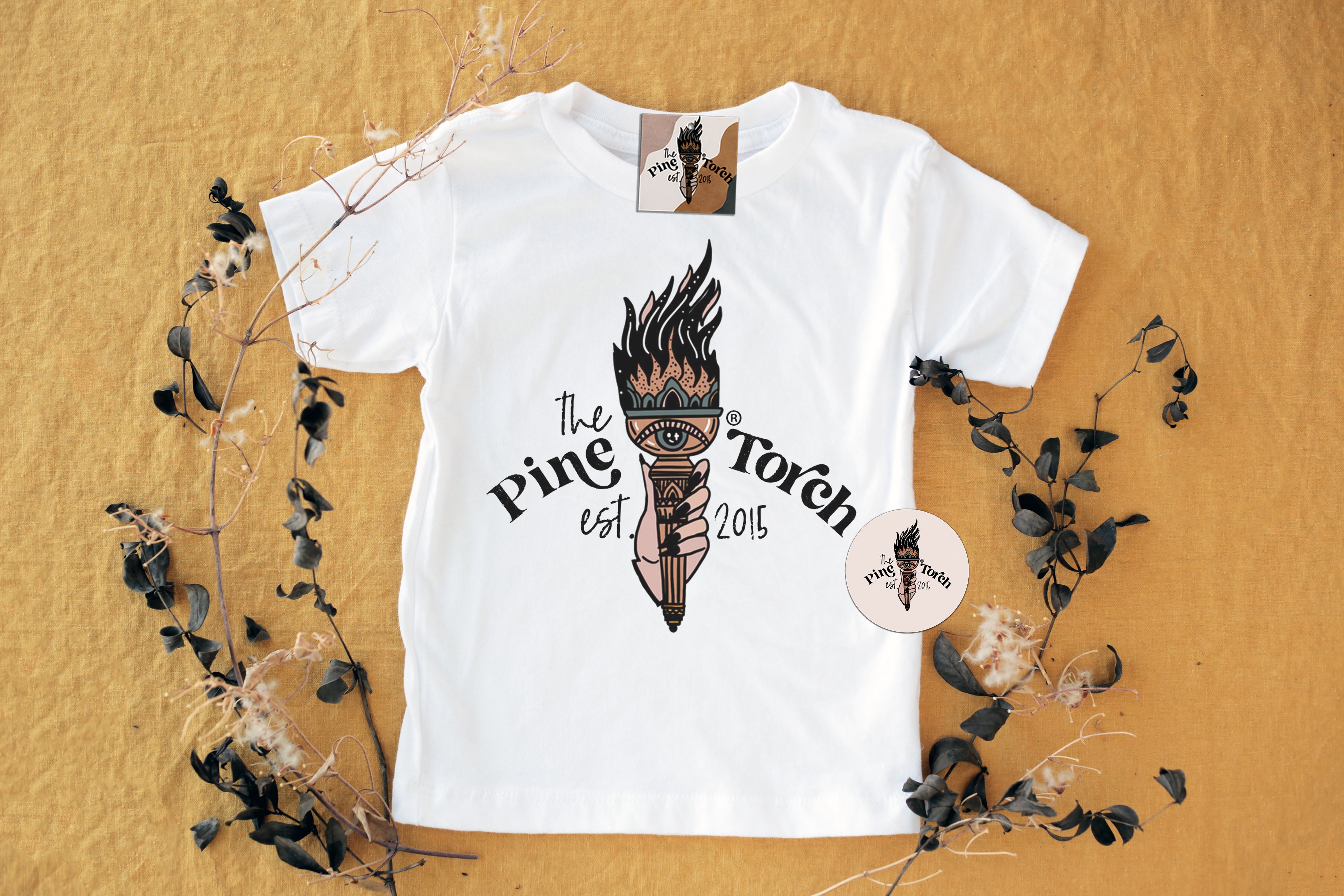 « THE PINE TORCH LOGO » KIDS TEE