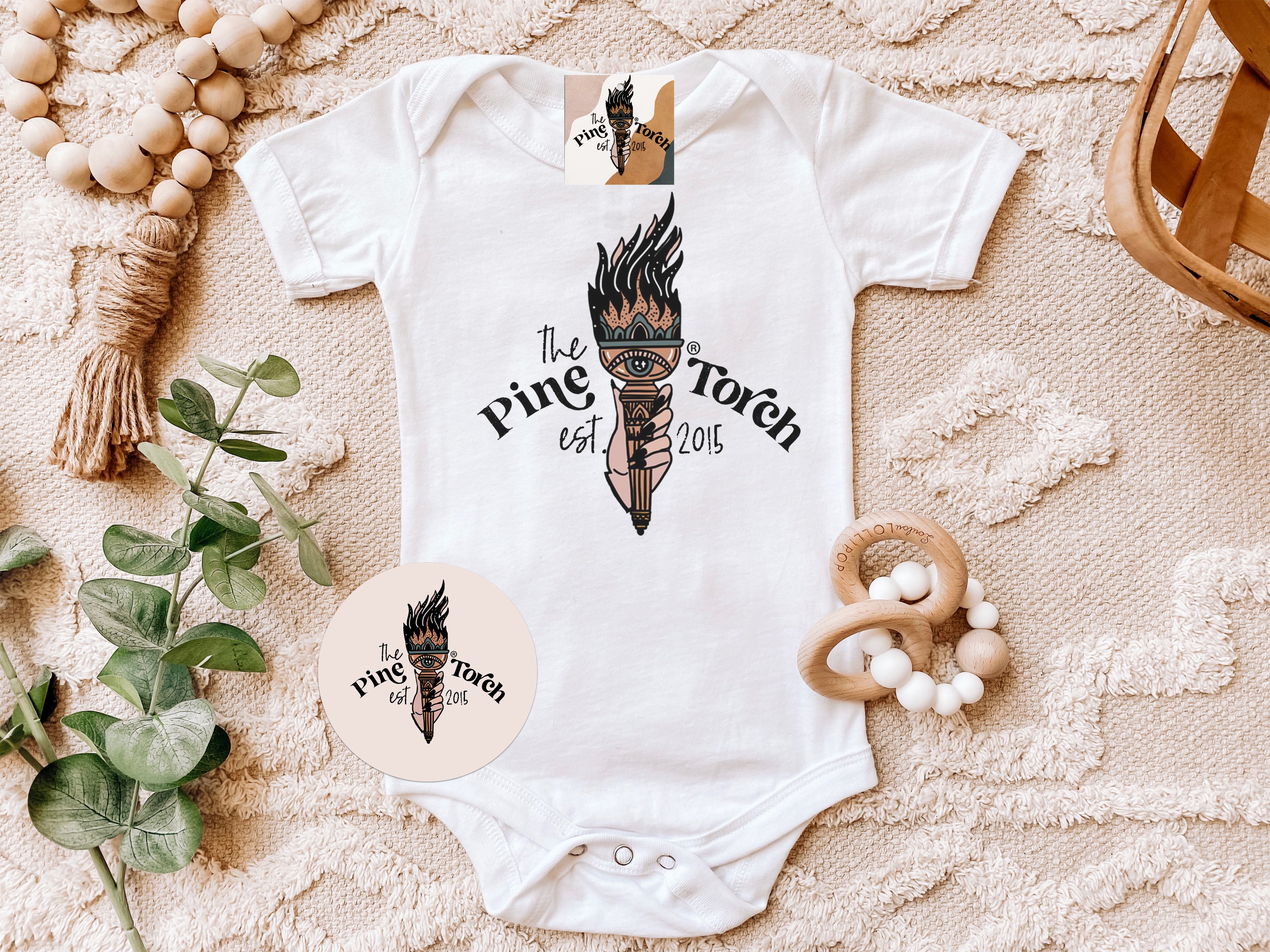 « THE PINE TORCH LOGO » BODYSUIT