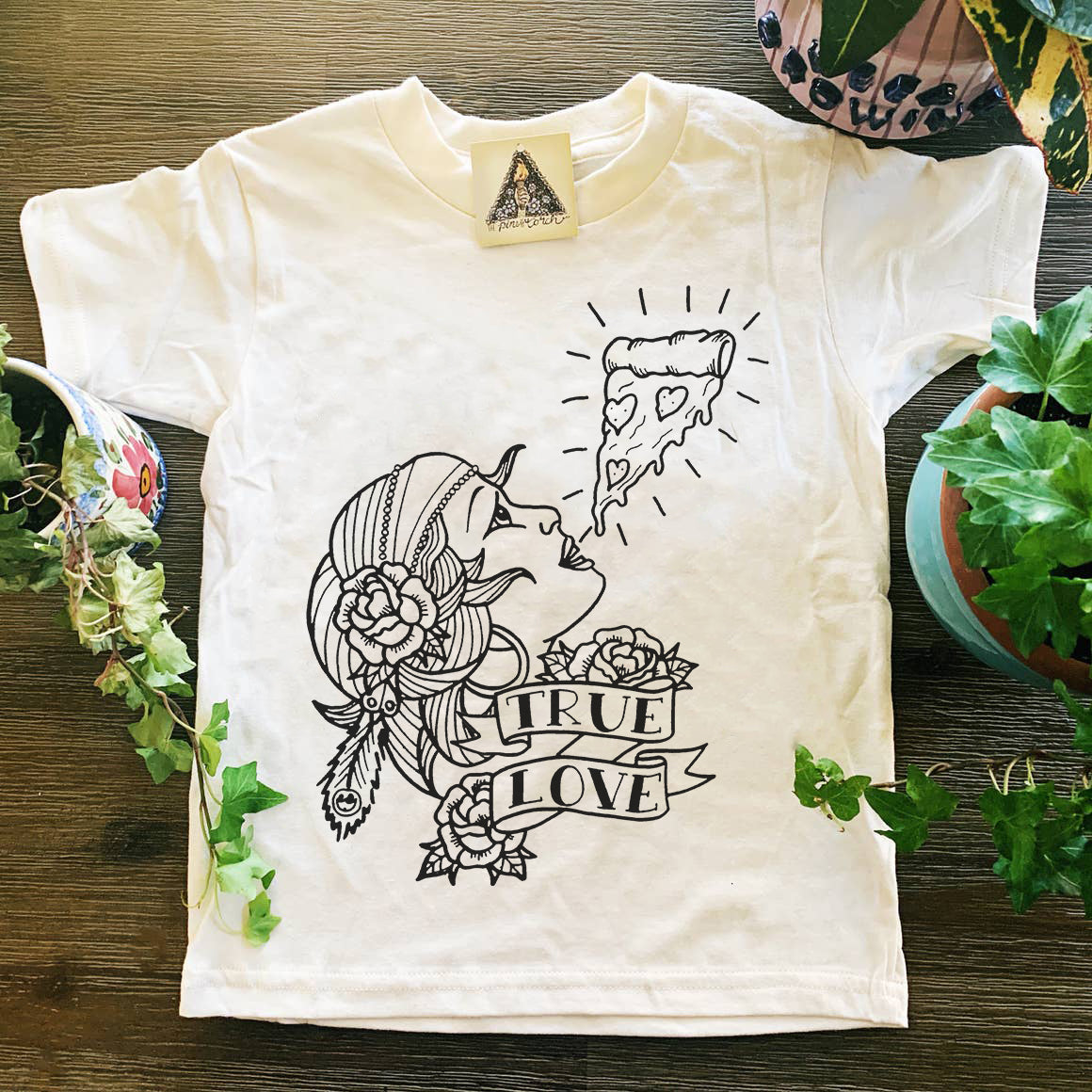 « TRUE LOVE PIZZA » KID'S TEE