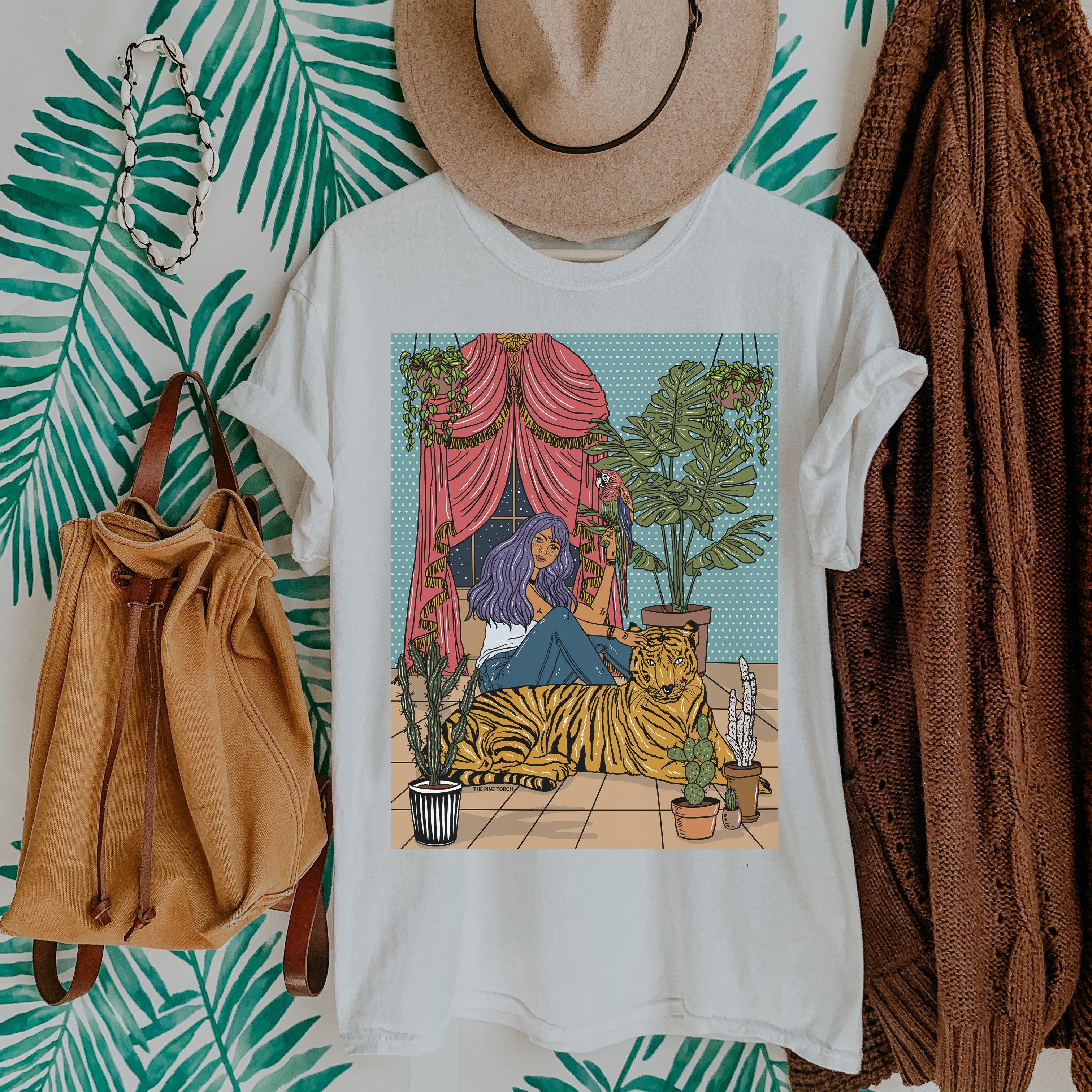 « MY INNER JUNGLE » UNISEX CREAM TEE