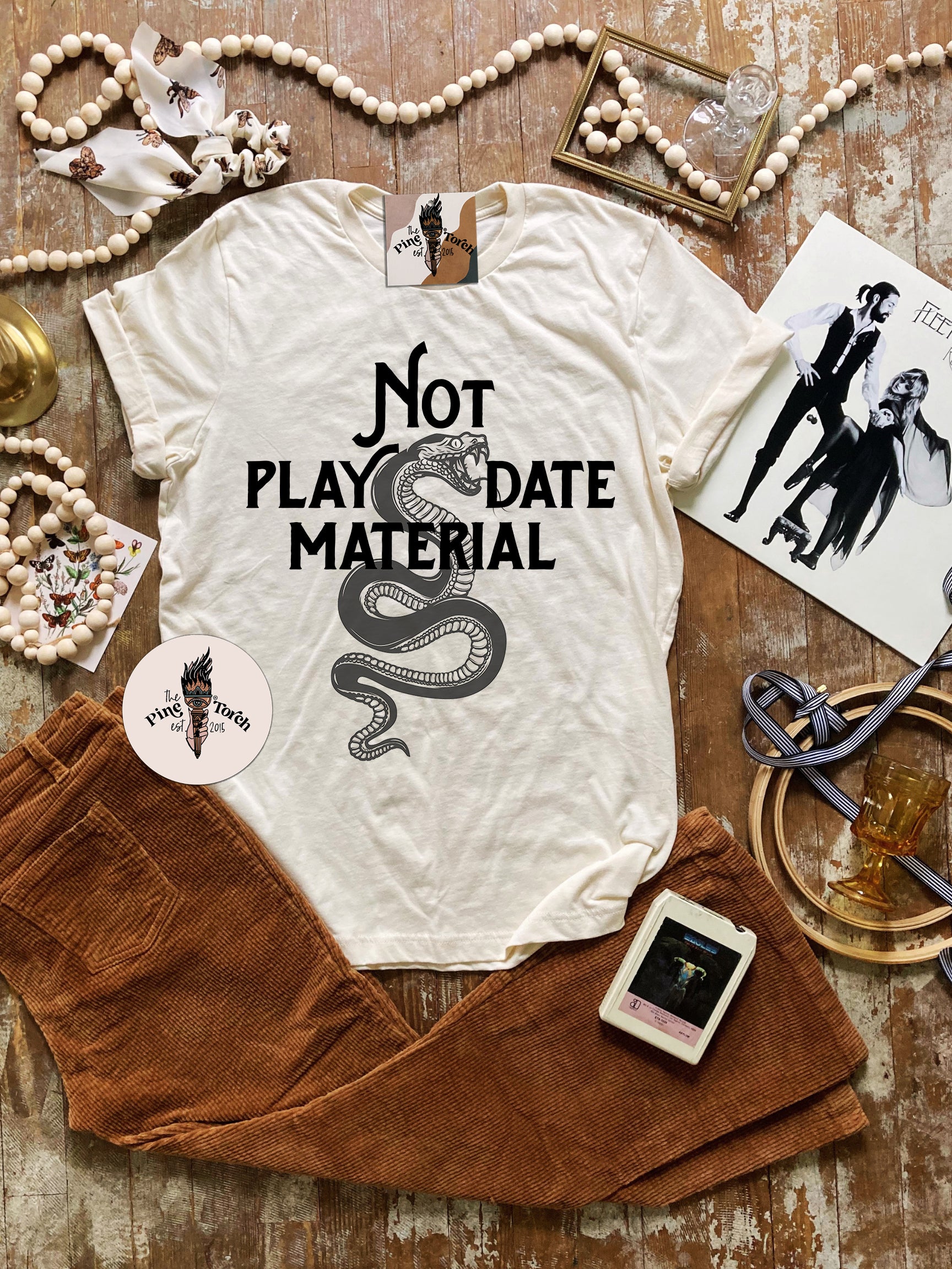 NOT PLAYDATE MATERIAL // UNISEX TEE