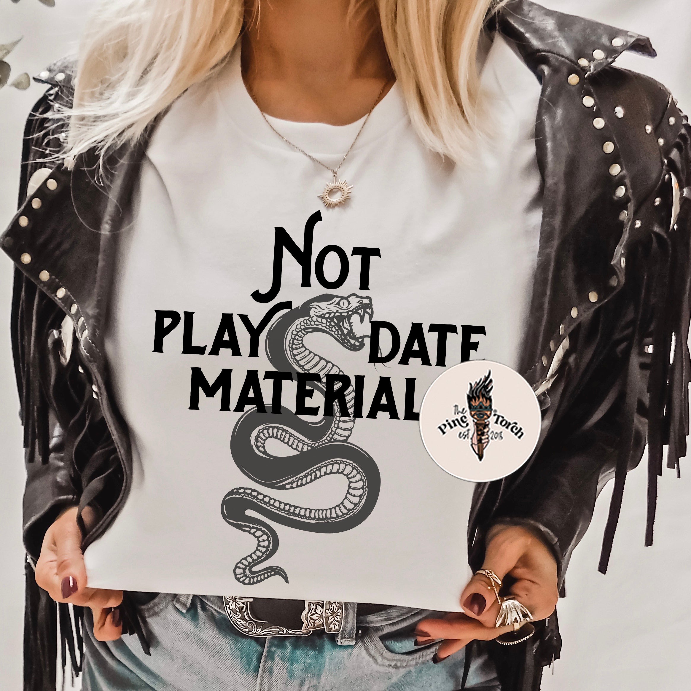 NOT PLAYDATE MATERIAL // UNISEX TEE