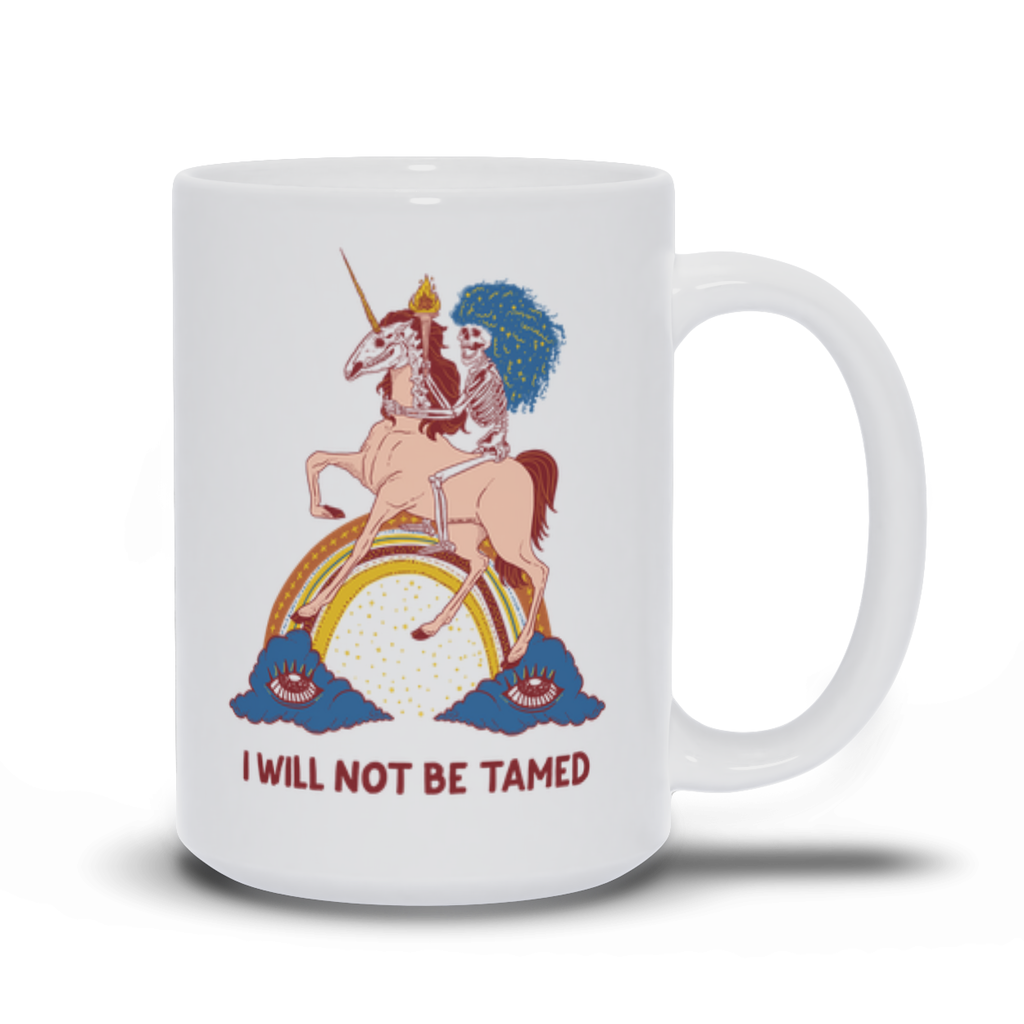 I WILL NOT BE TAMED // WHITE MUG