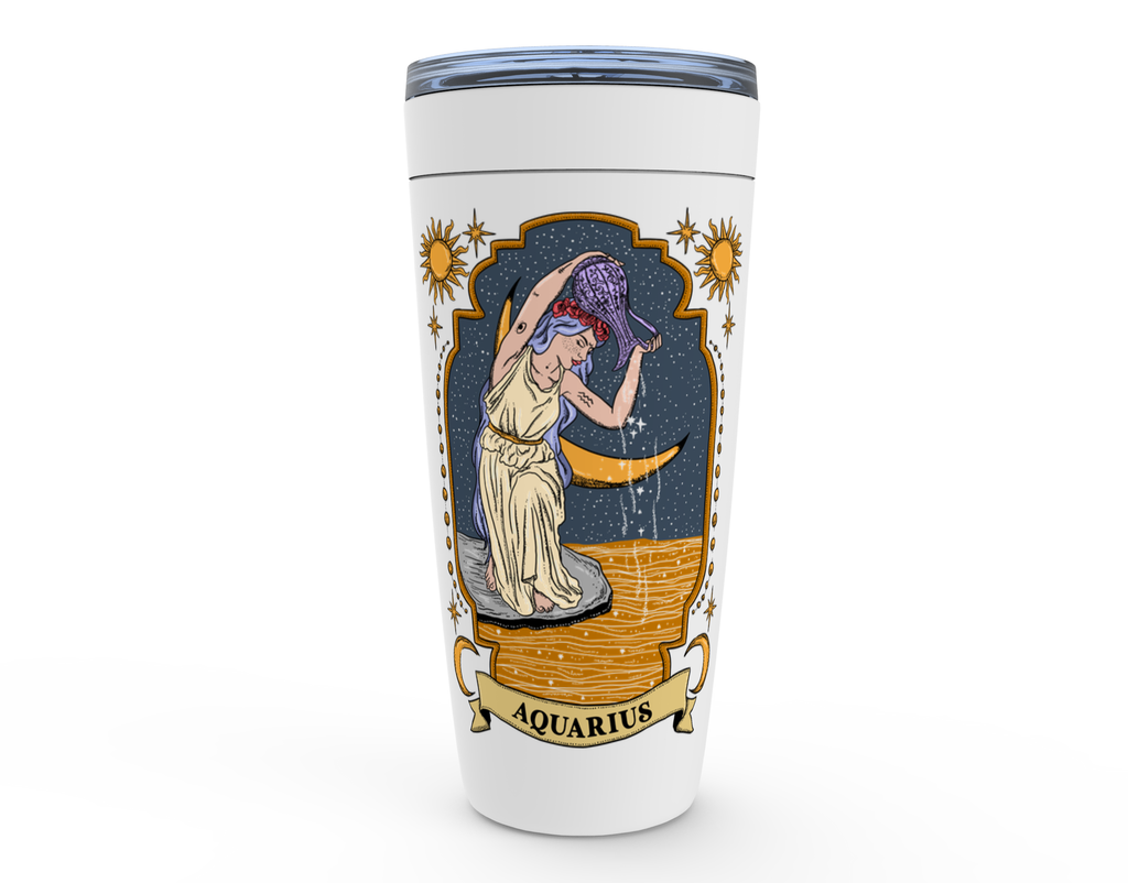 AQUARIUS ZODIAC // TUMBLER