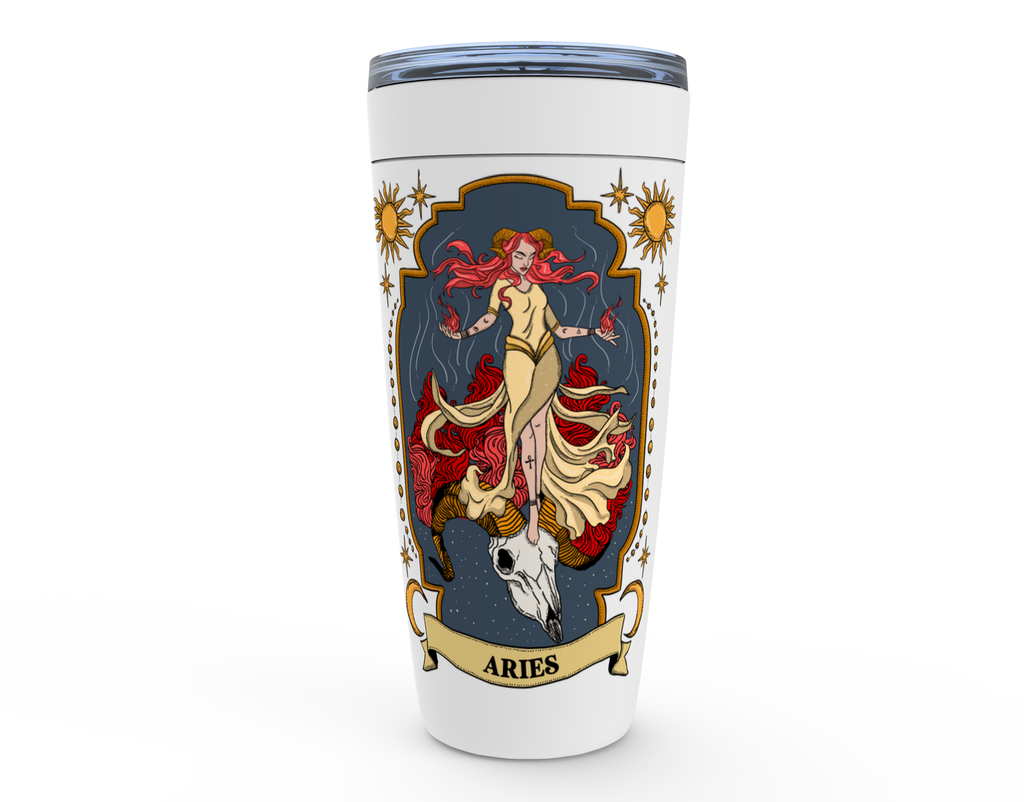 ARIES ZODIAC // TUMBLER