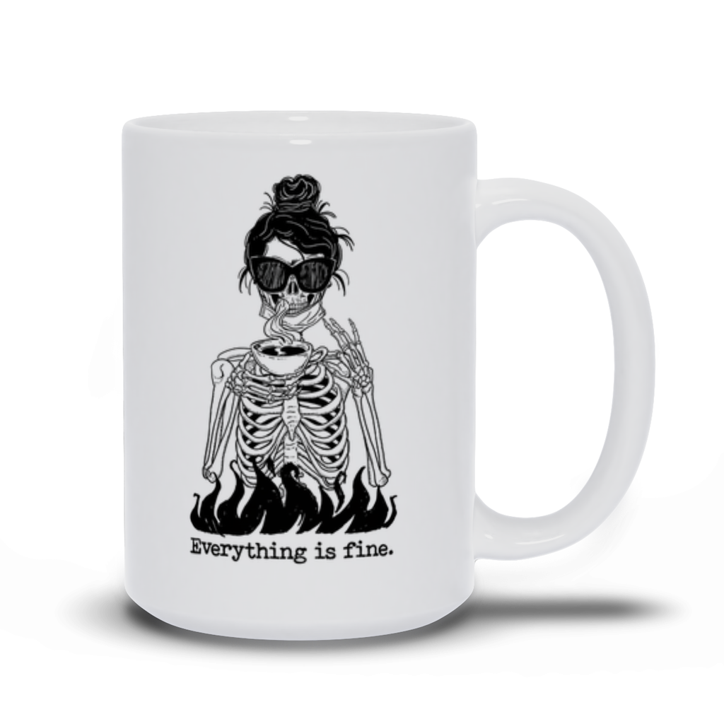 EVERYTHING IS FINE // WHITE MUG