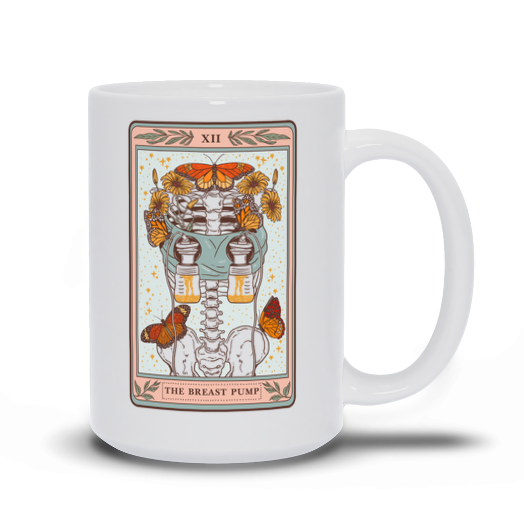 THE BREAST PUMP (COLOR) // WHITE MUG