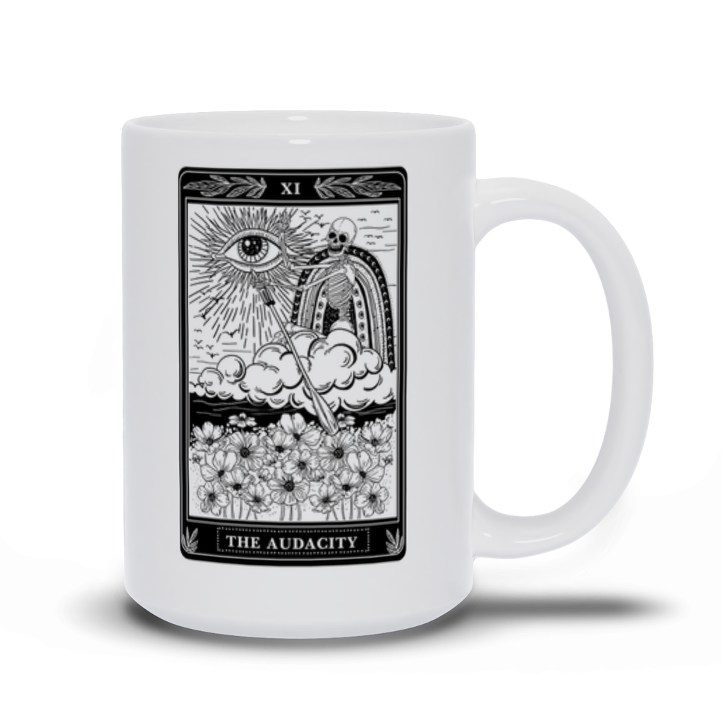 THE AUDACITY (BW) // WHITE MUG