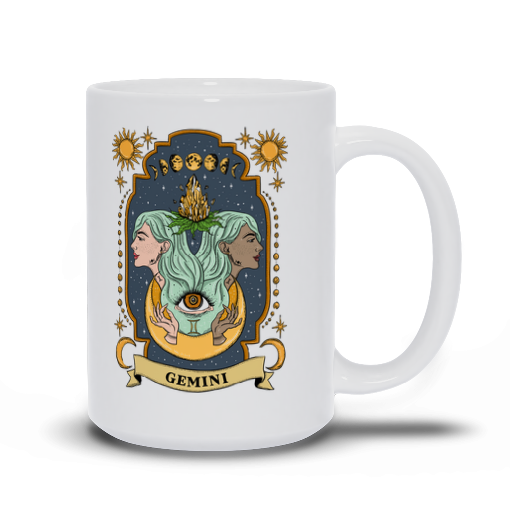 GEMINI ZODIAC // WHITE MUG