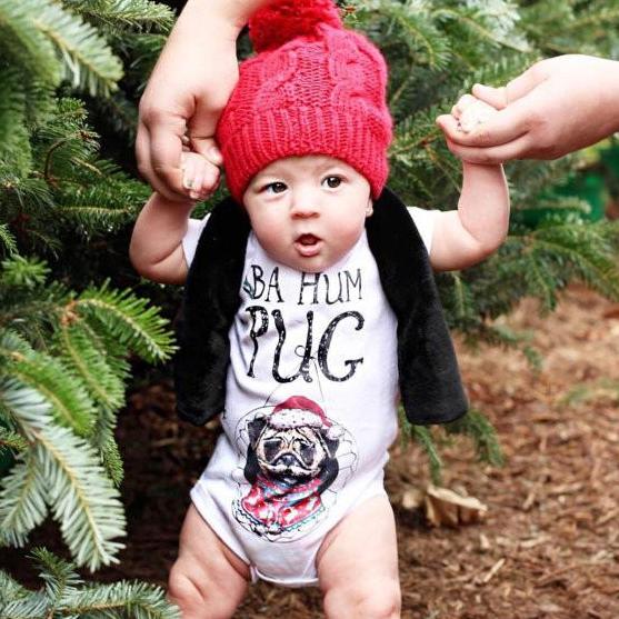 « BA HUM PUG » BODYSUIT