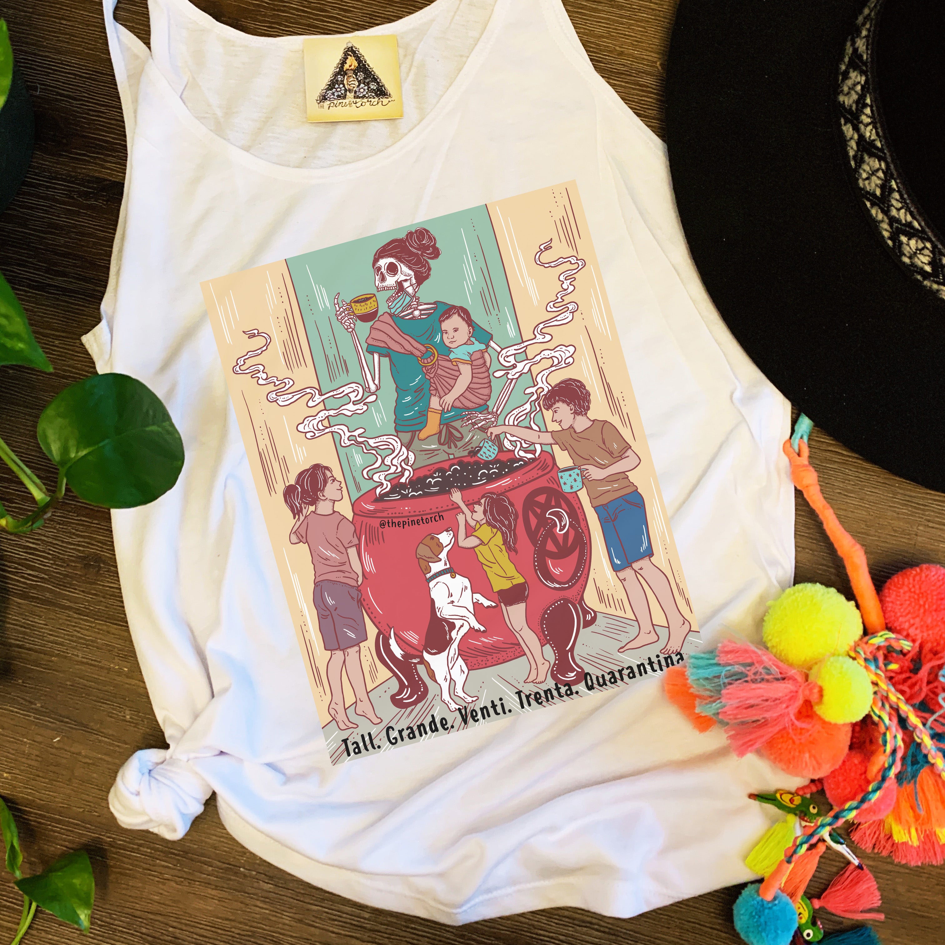 « QUARANTINA COFFEE » SLOUCHY TANK