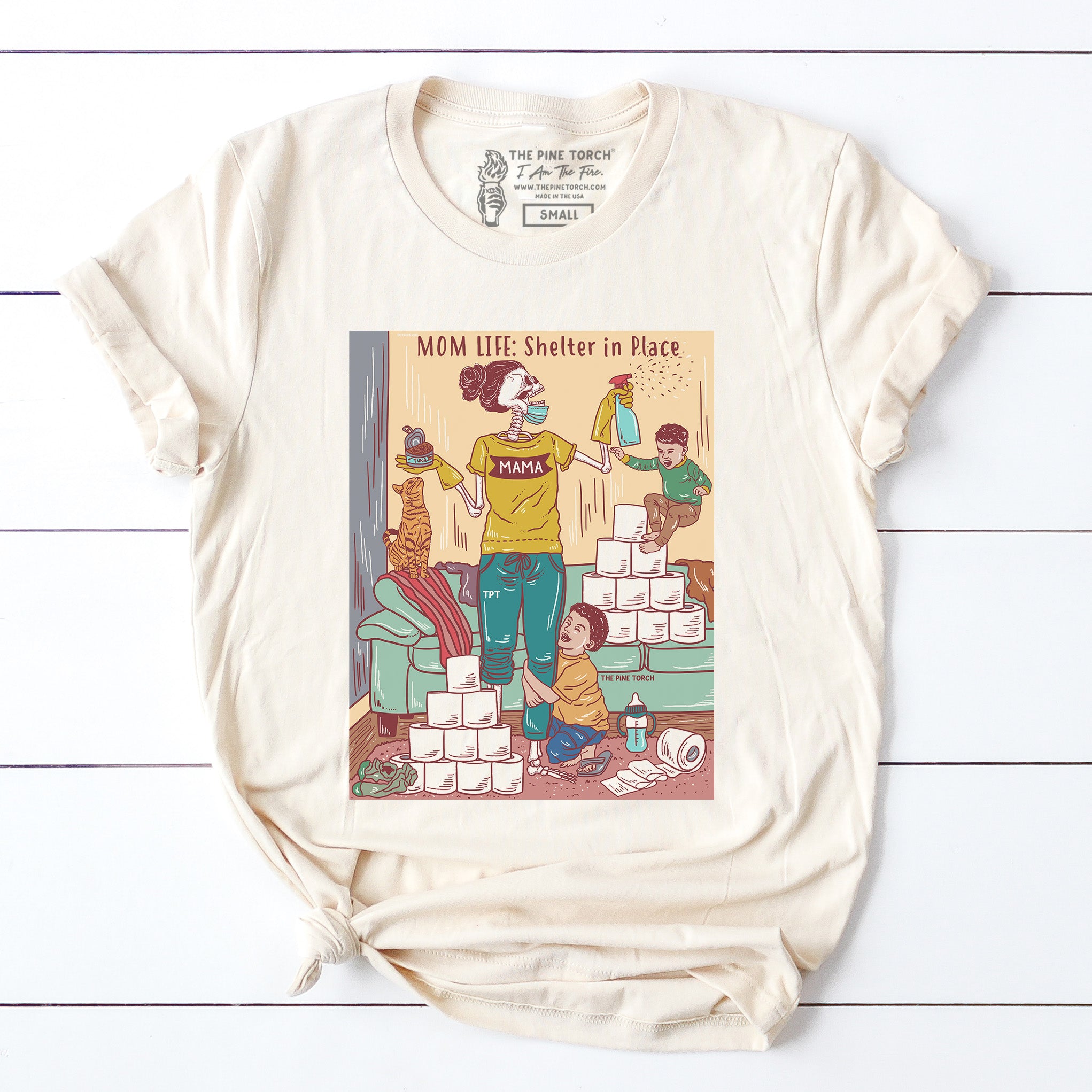 « MOM LIFE: SHELTER IN PLACE » UNISEX TEE