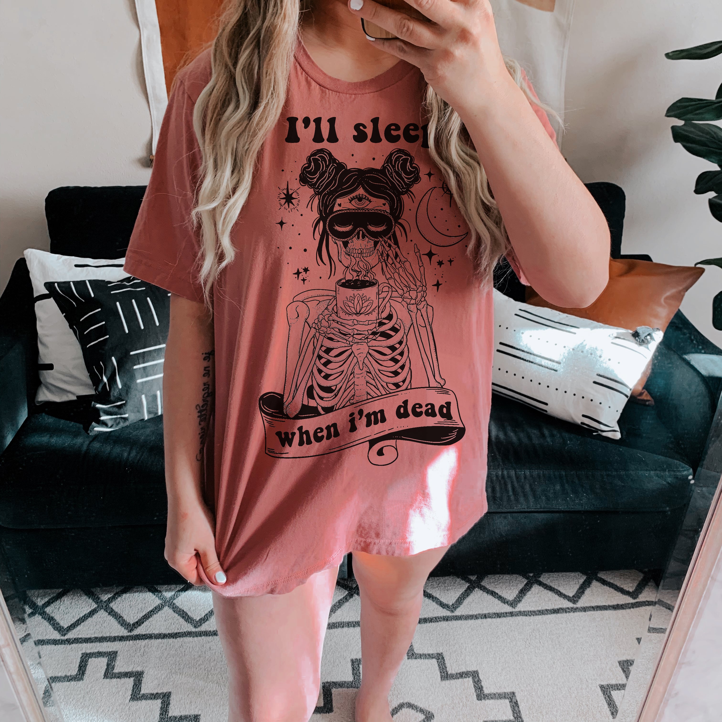 « I'LL SLEEP WHEN I'M DEAD » UNISEX TEE