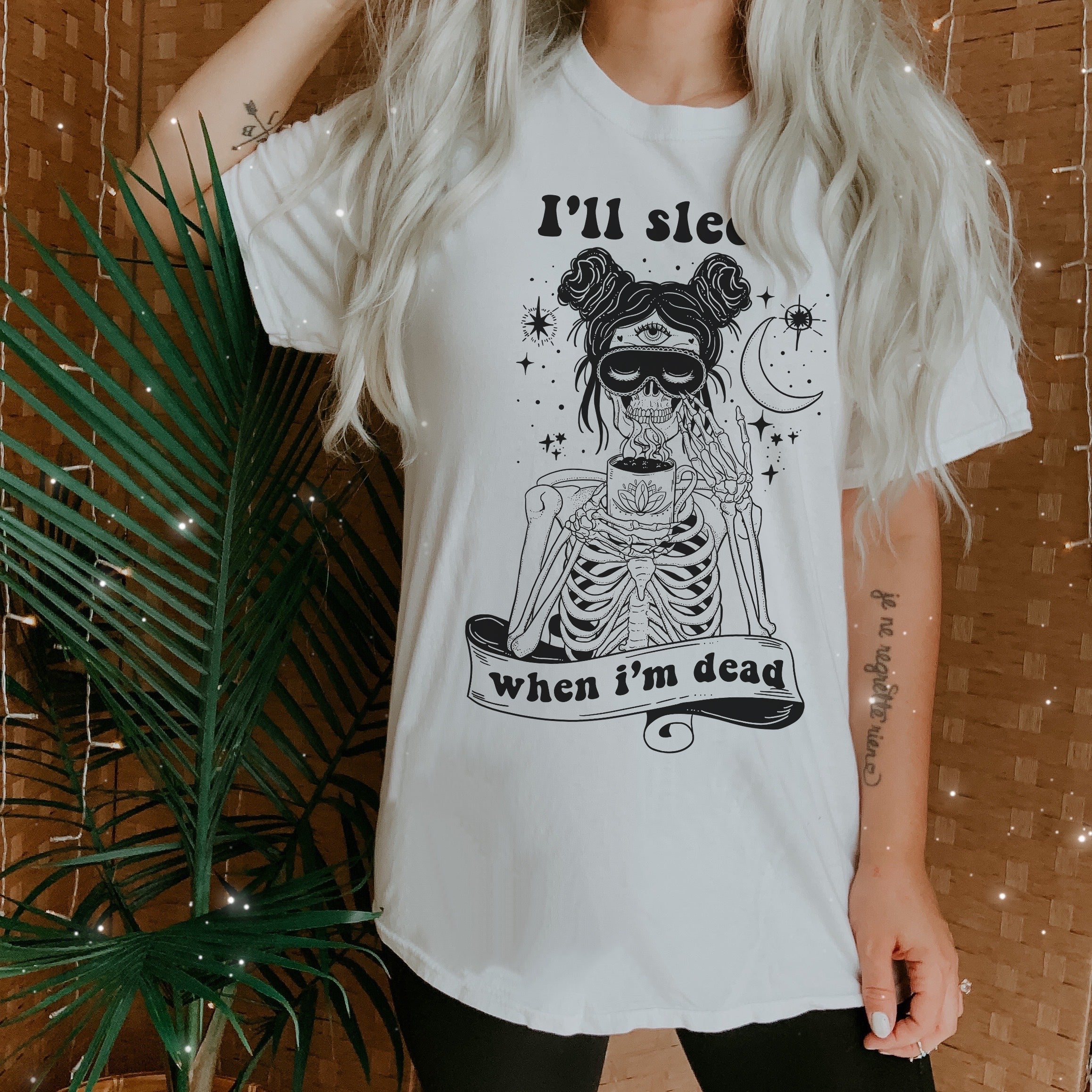 « I'LL SLEEP WHEN I'M DEAD » UNISEX TEE