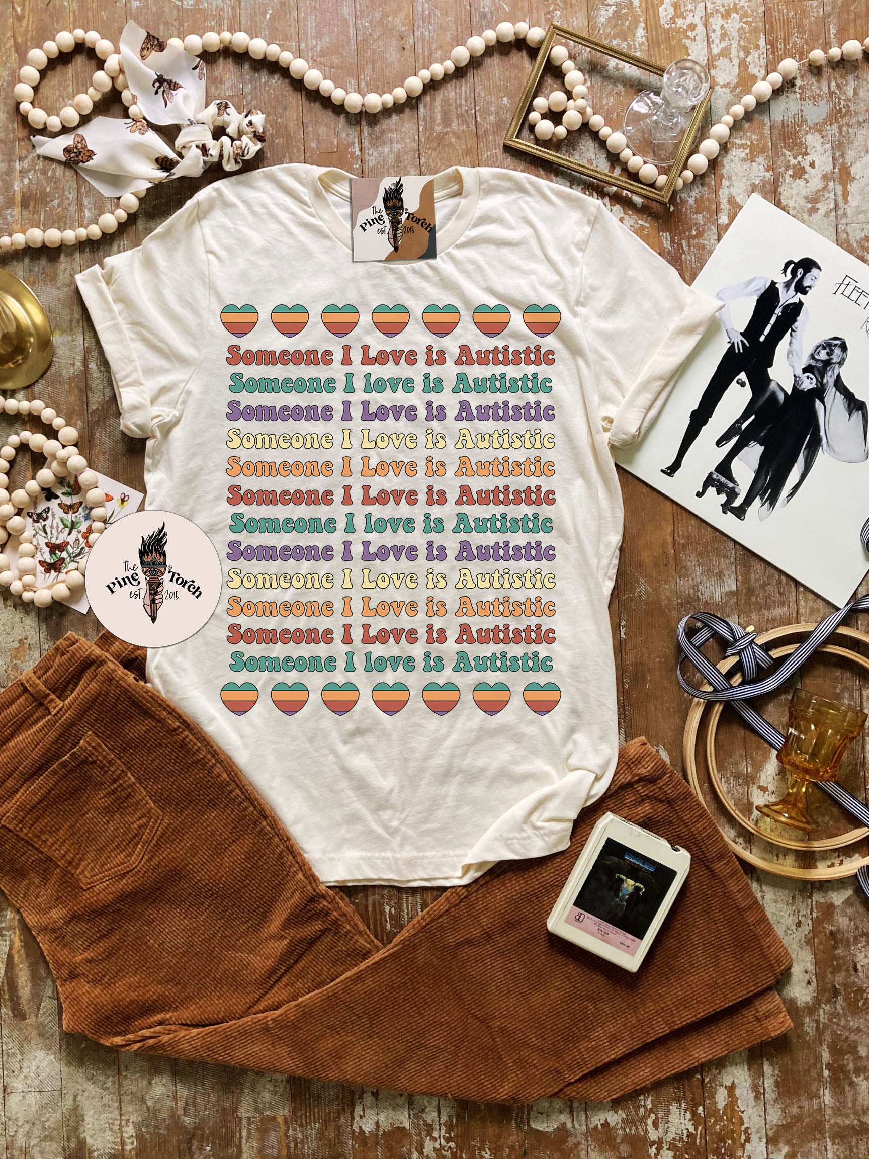« SOMEONE I LOVE IS AUTISTIC (RAINBOW) » UNISEX TEE