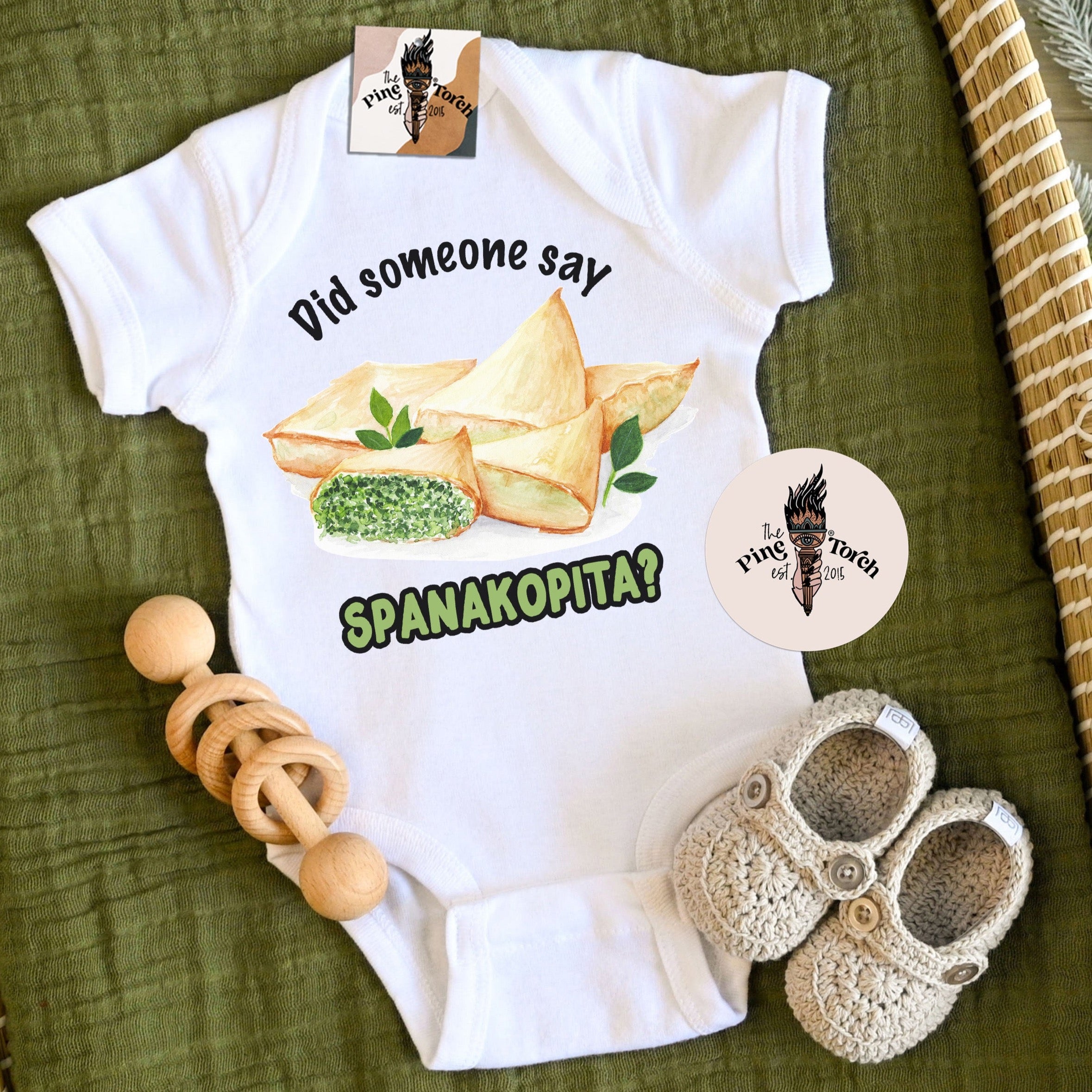 « DID SOMEONE SAY SPANAKOPITA? » BODYSUIT