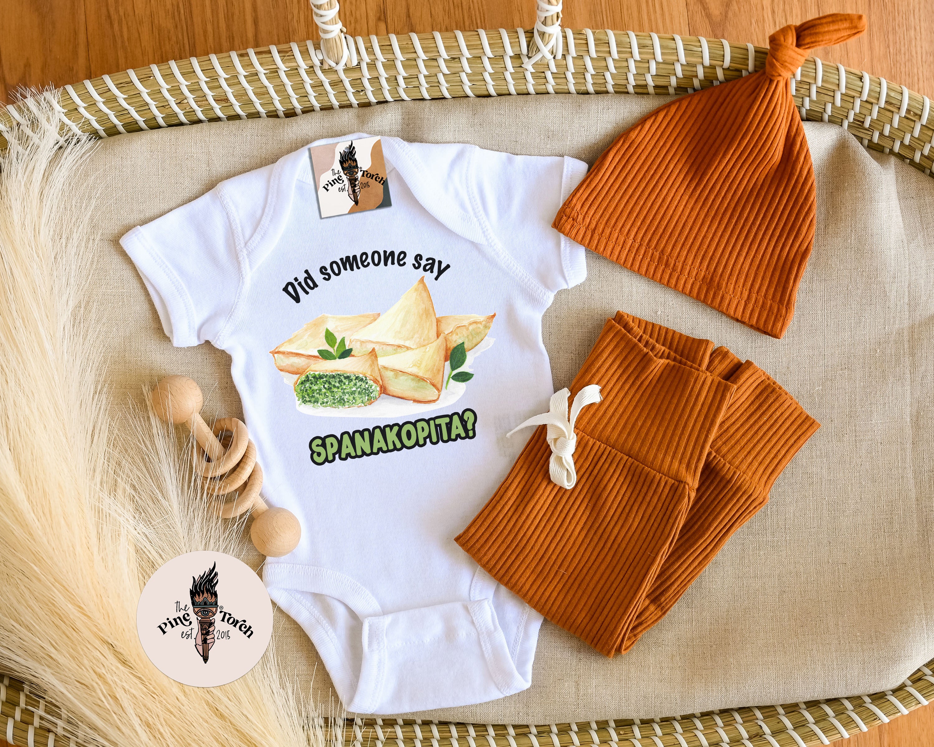 « DID SOMEONE SAY SPANAKOPITA? » BODYSUIT