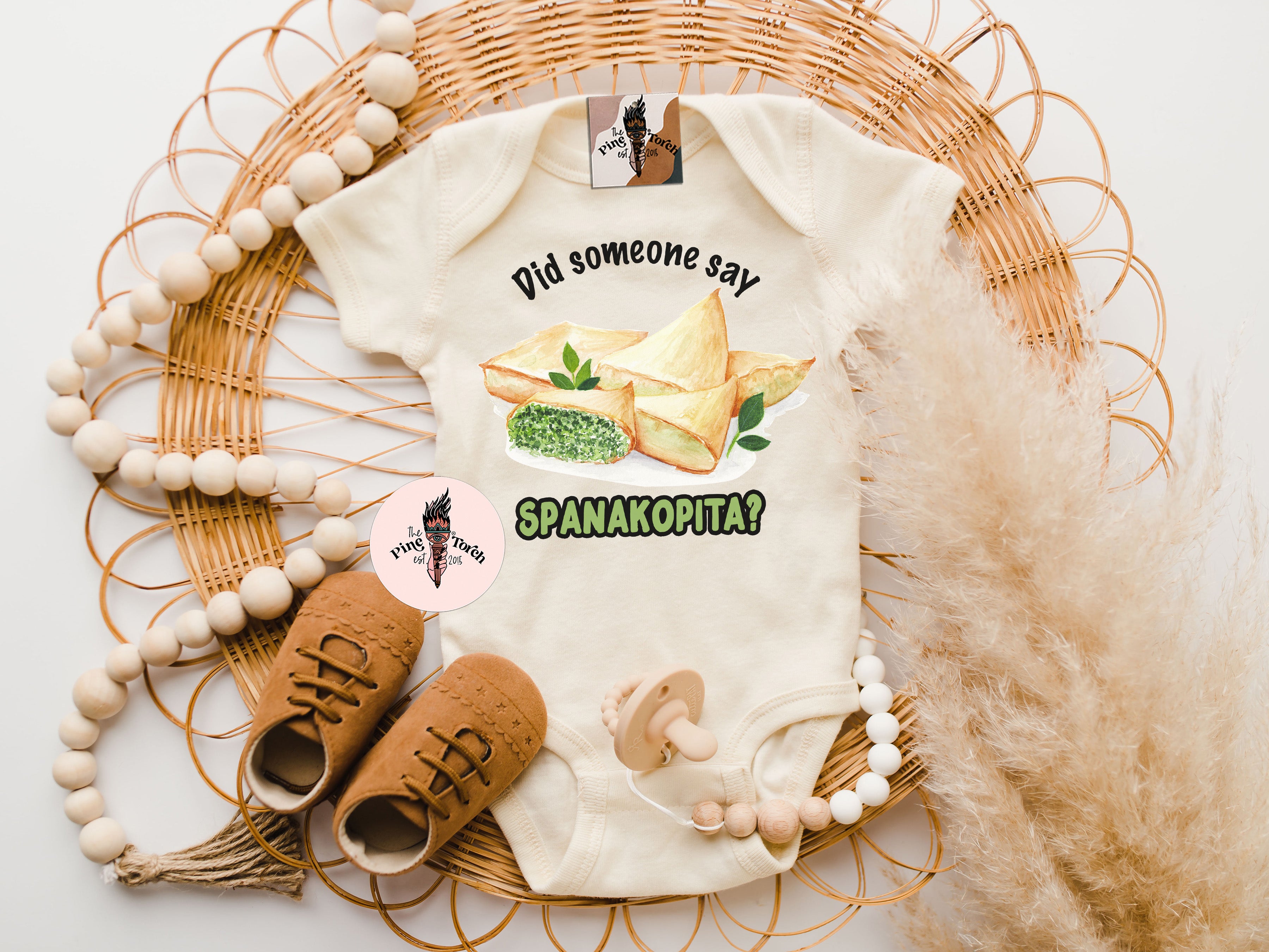 « DID SOMEONE SAY SPANAKOPITA? » BODYSUIT