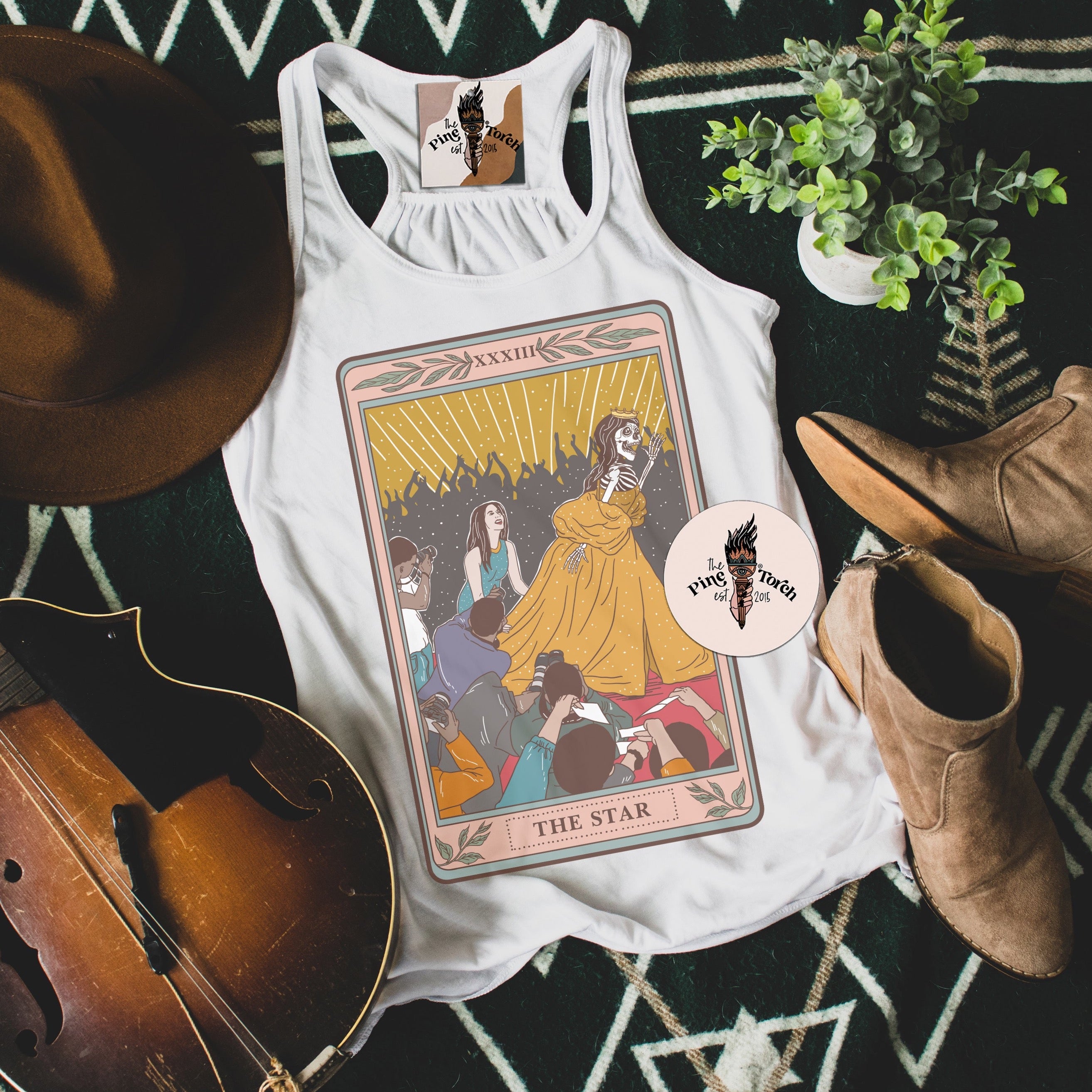 « THE STAR » WOMEN'S SLOUCHY or RACERBACK TANK
