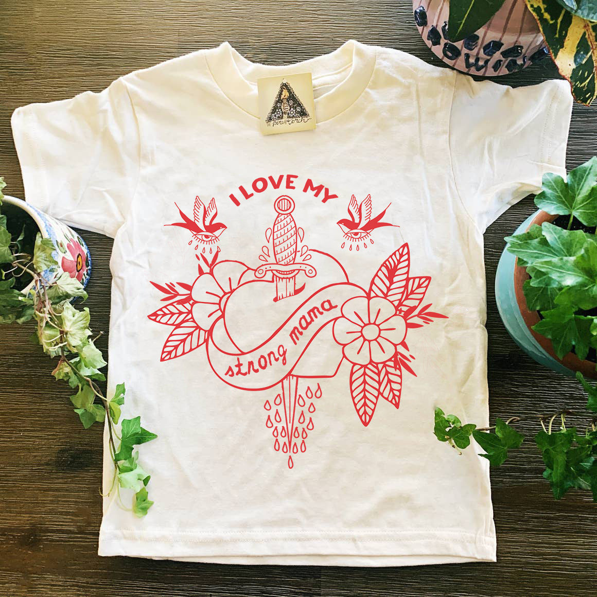 « I LOVE MY STRONG MAMA » KID'S TEE