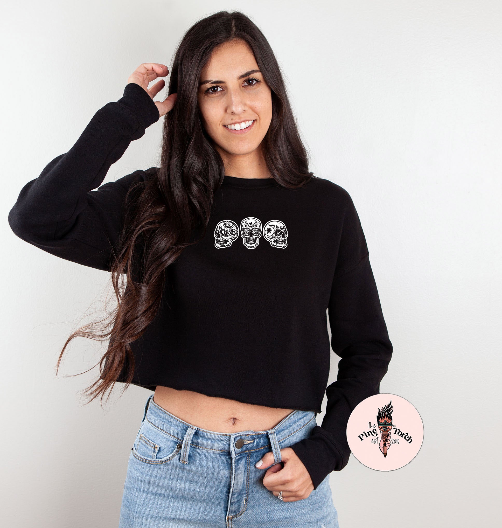« SUGAR SKULLS » CROP HOODIE