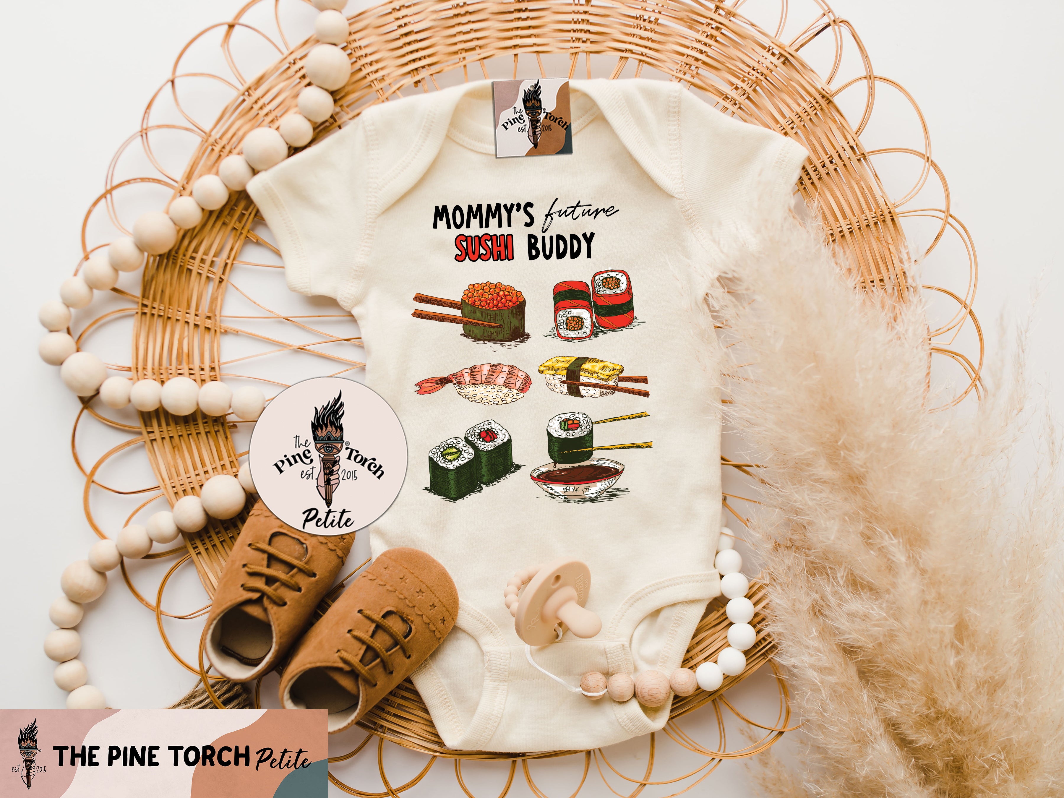 « MOMMY'S FUTURE SUSHI BUDDY » BODYSUIT