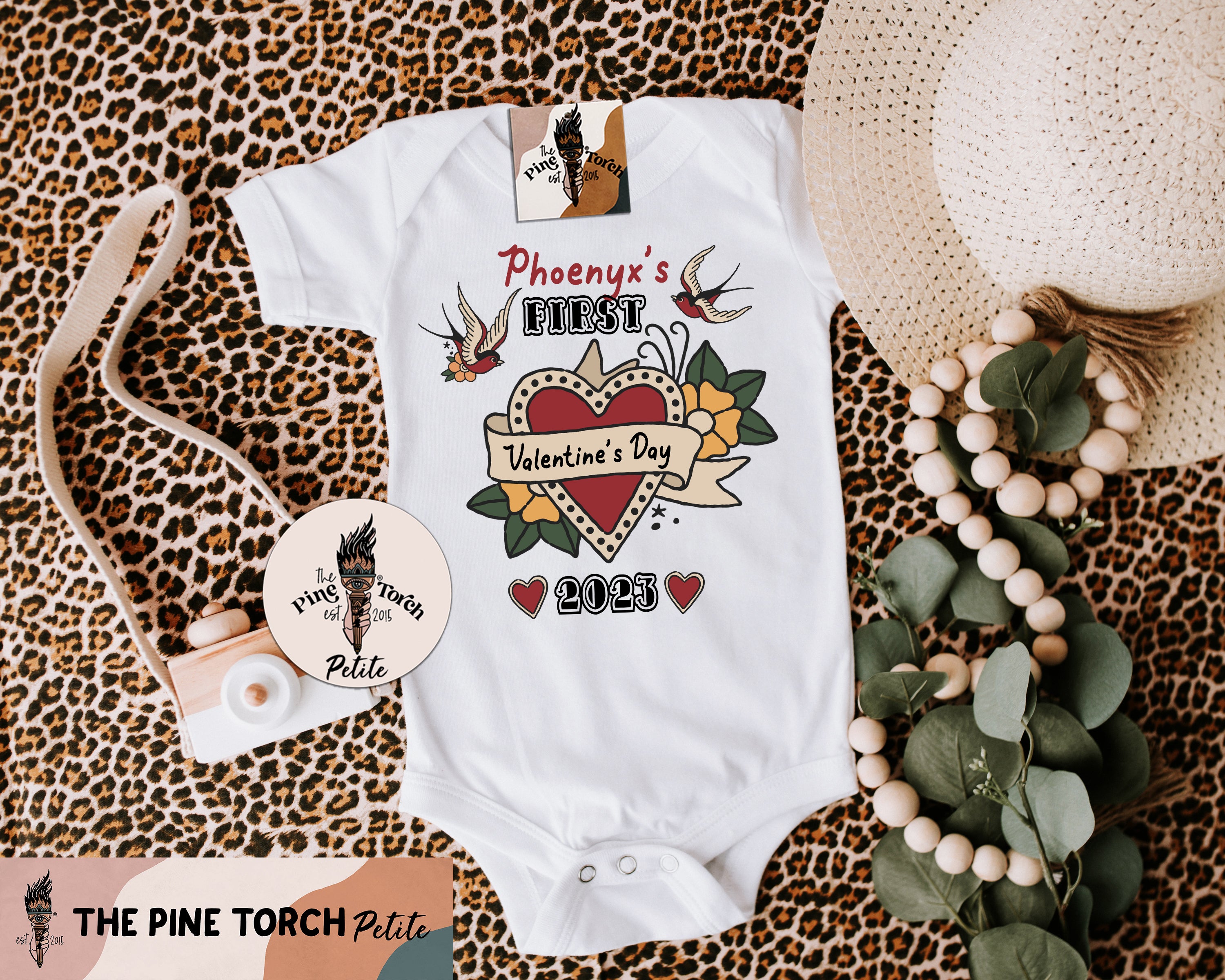 « CUSTOM FIRST VALENTINE'S DAY - TATTOO STYLE » BODYSUIT