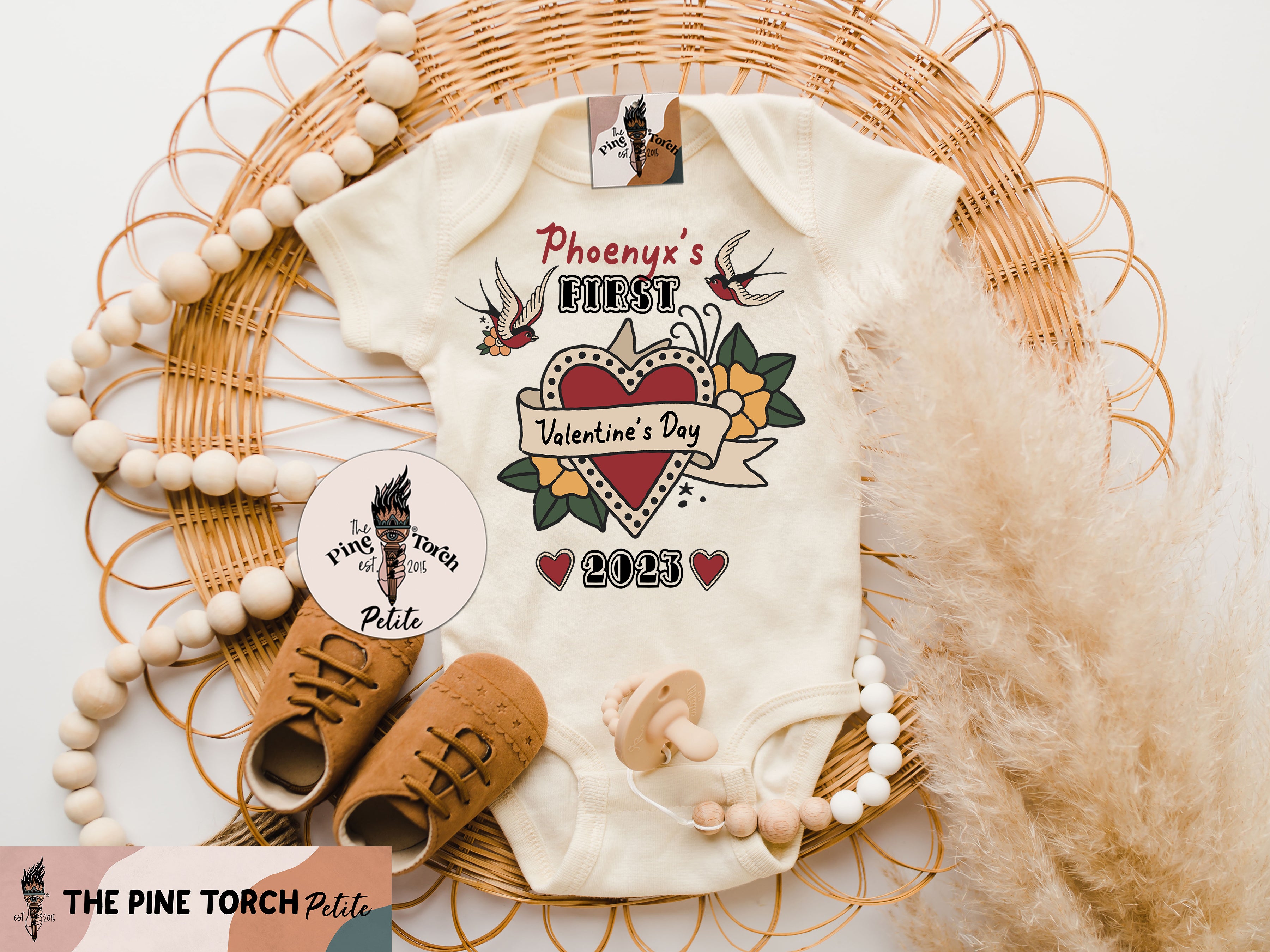 « CUSTOM FIRST VALENTINE'S DAY - TATTOO STYLE » BODYSUIT