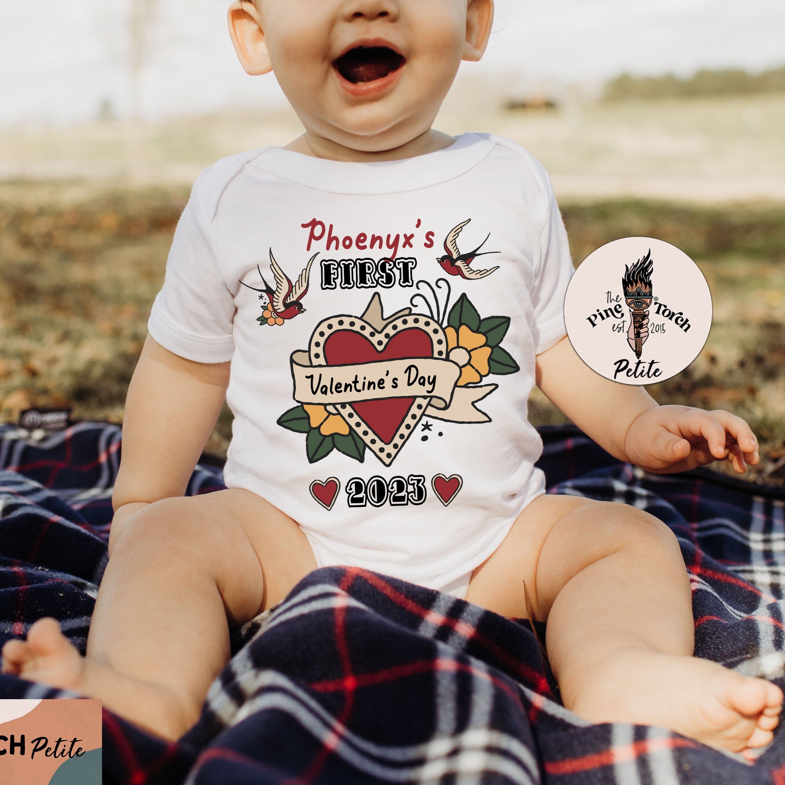 « CUSTOM FIRST VALENTINE'S DAY - TATTOO STYLE » BODYSUIT