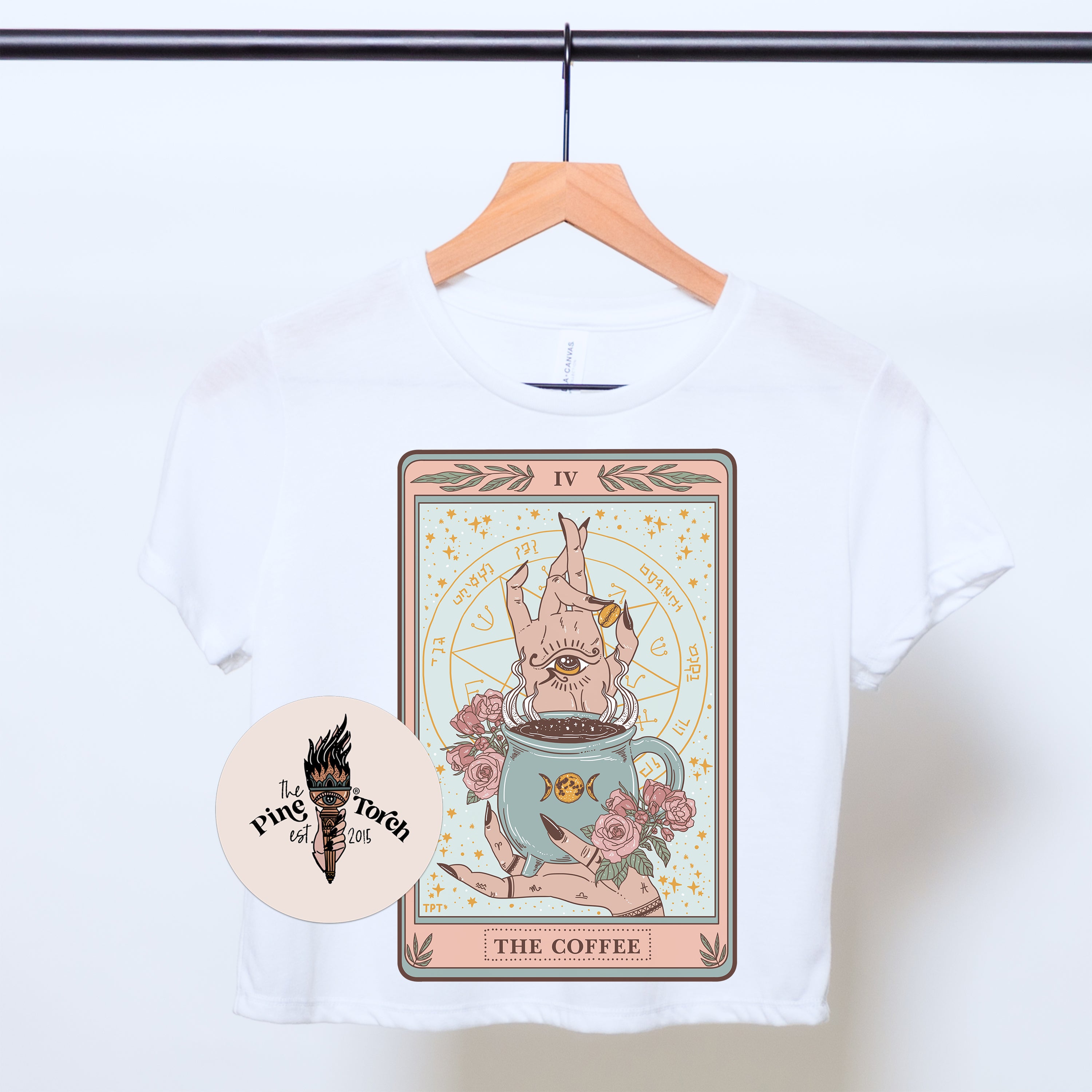 « THE COFFEE » FLOWY CROP TEE