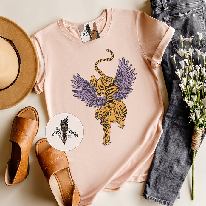 TIGER WITH WINGS // UNISEX TEE