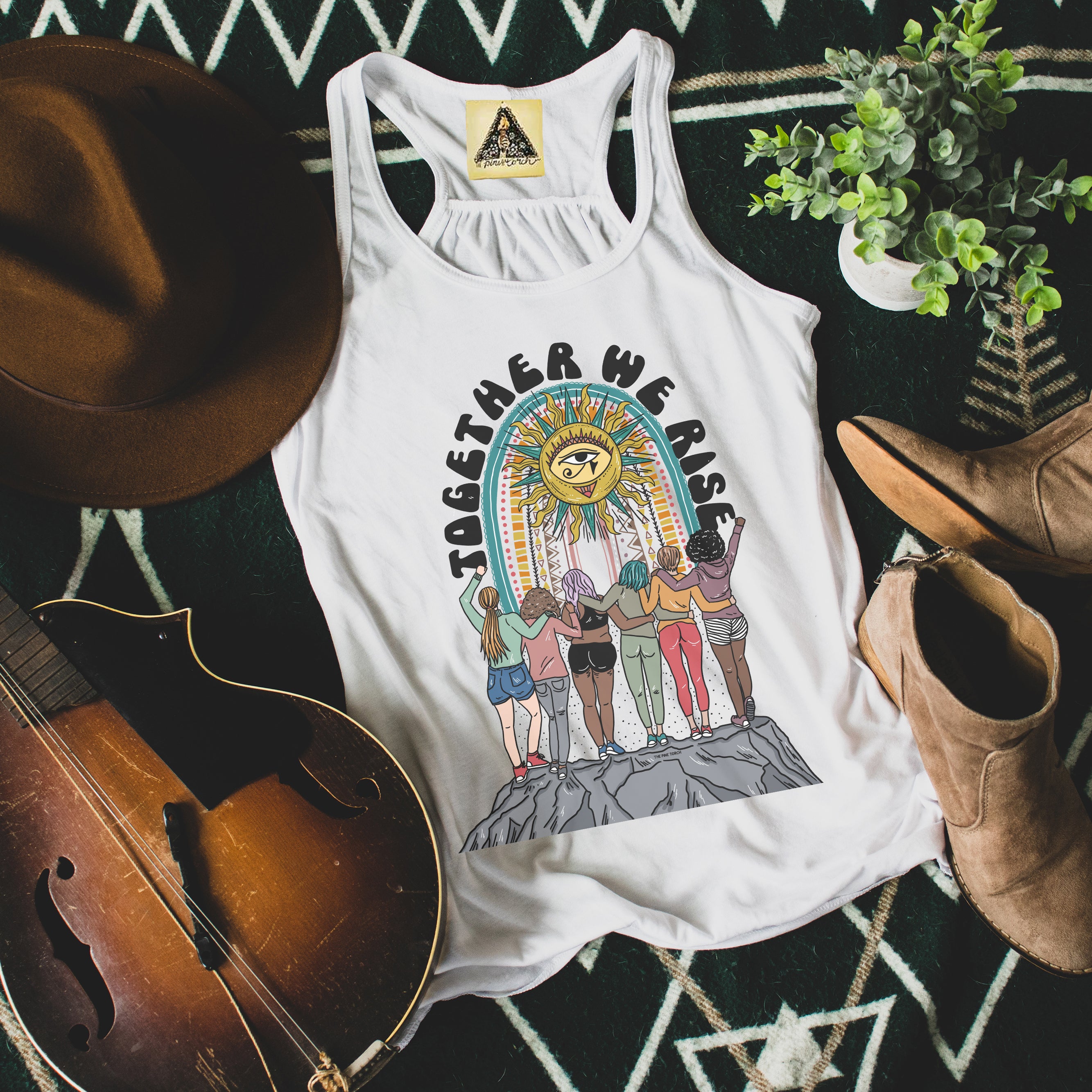 « TOGETHER WE RISE » SLOUCHY OR RACERBACK TANK