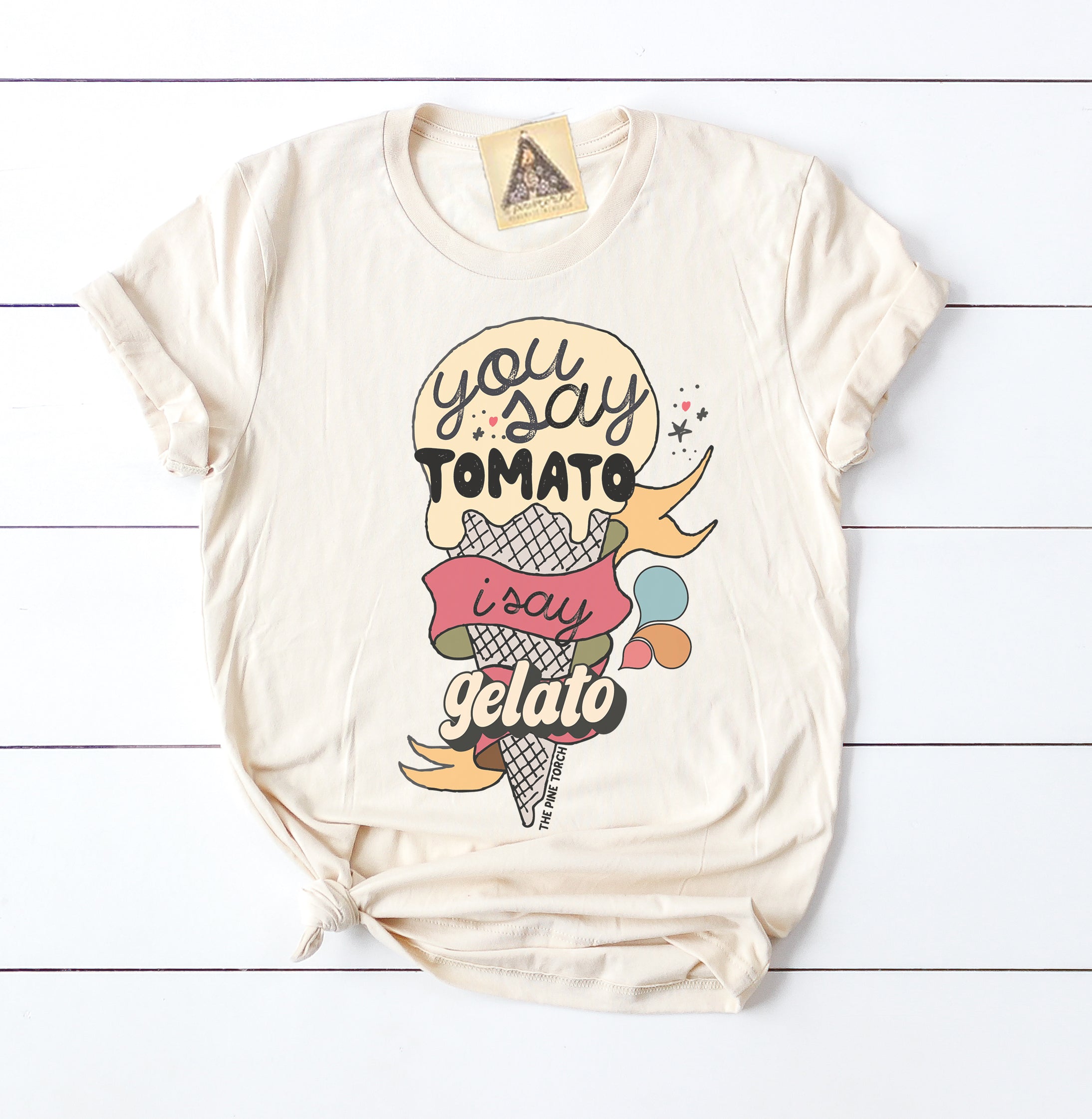 « TOMATO, GELATO » UNISEX TEE