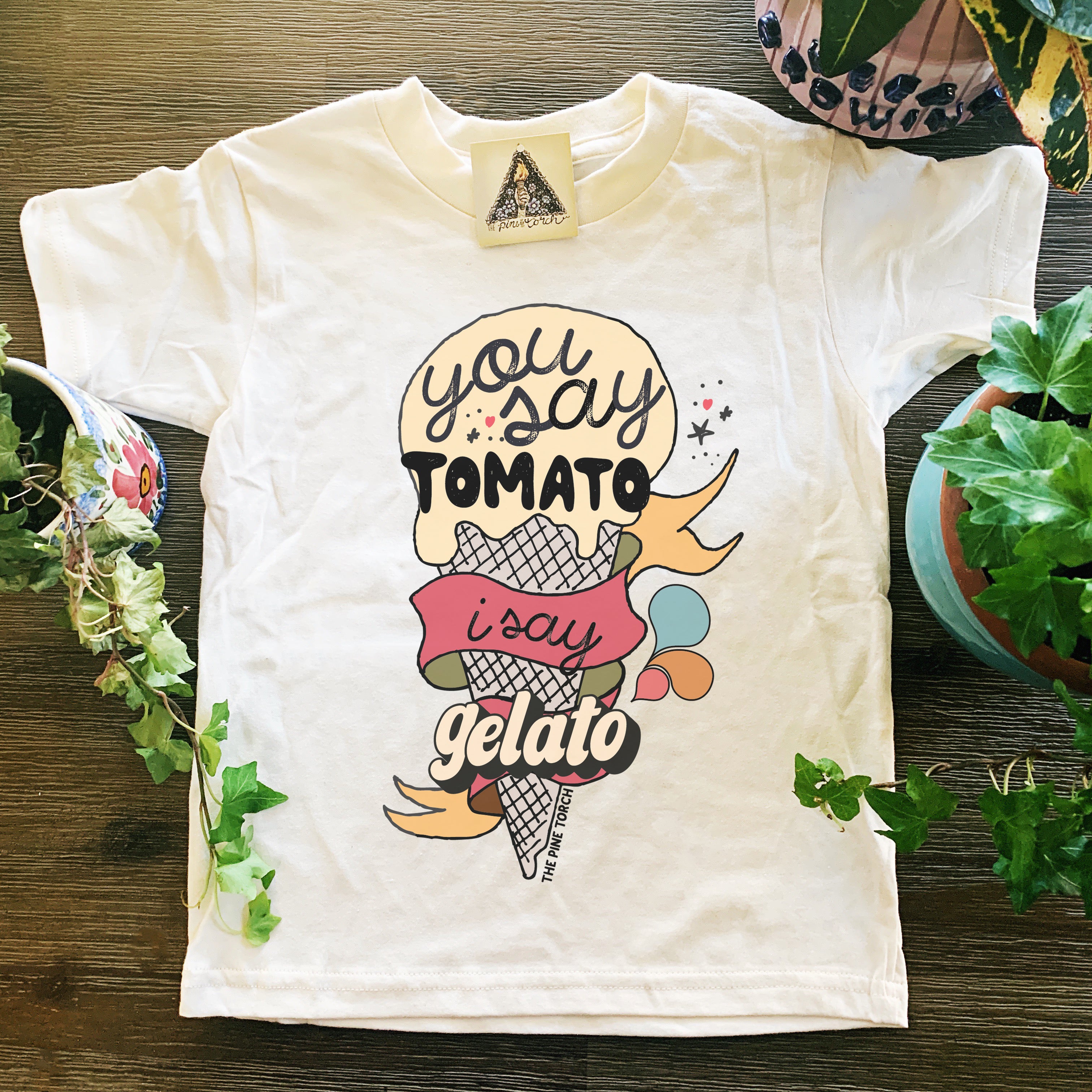 « TOMATO, GELATO » KIDS TEE