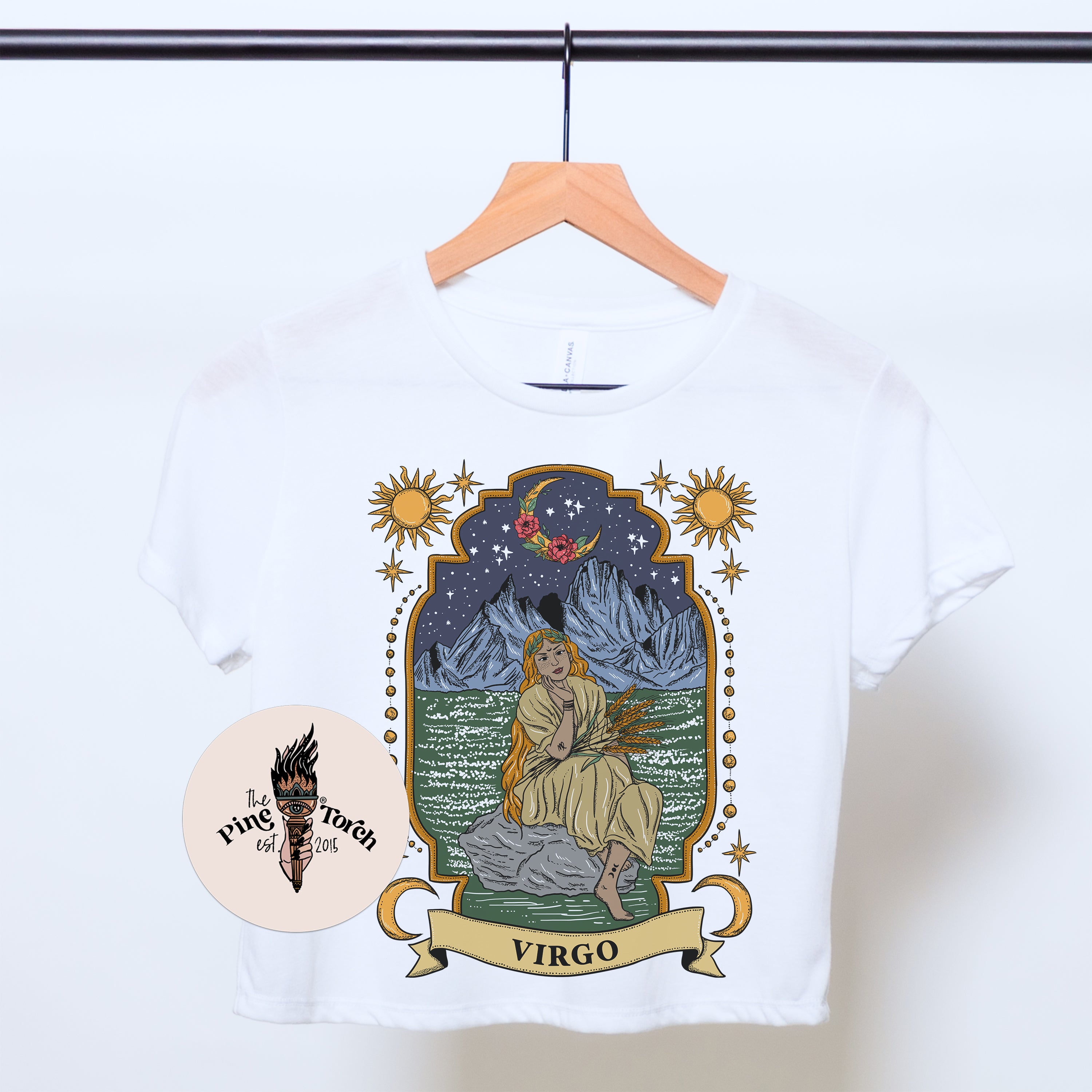 « VIRGO » FLOWY CROP TEE