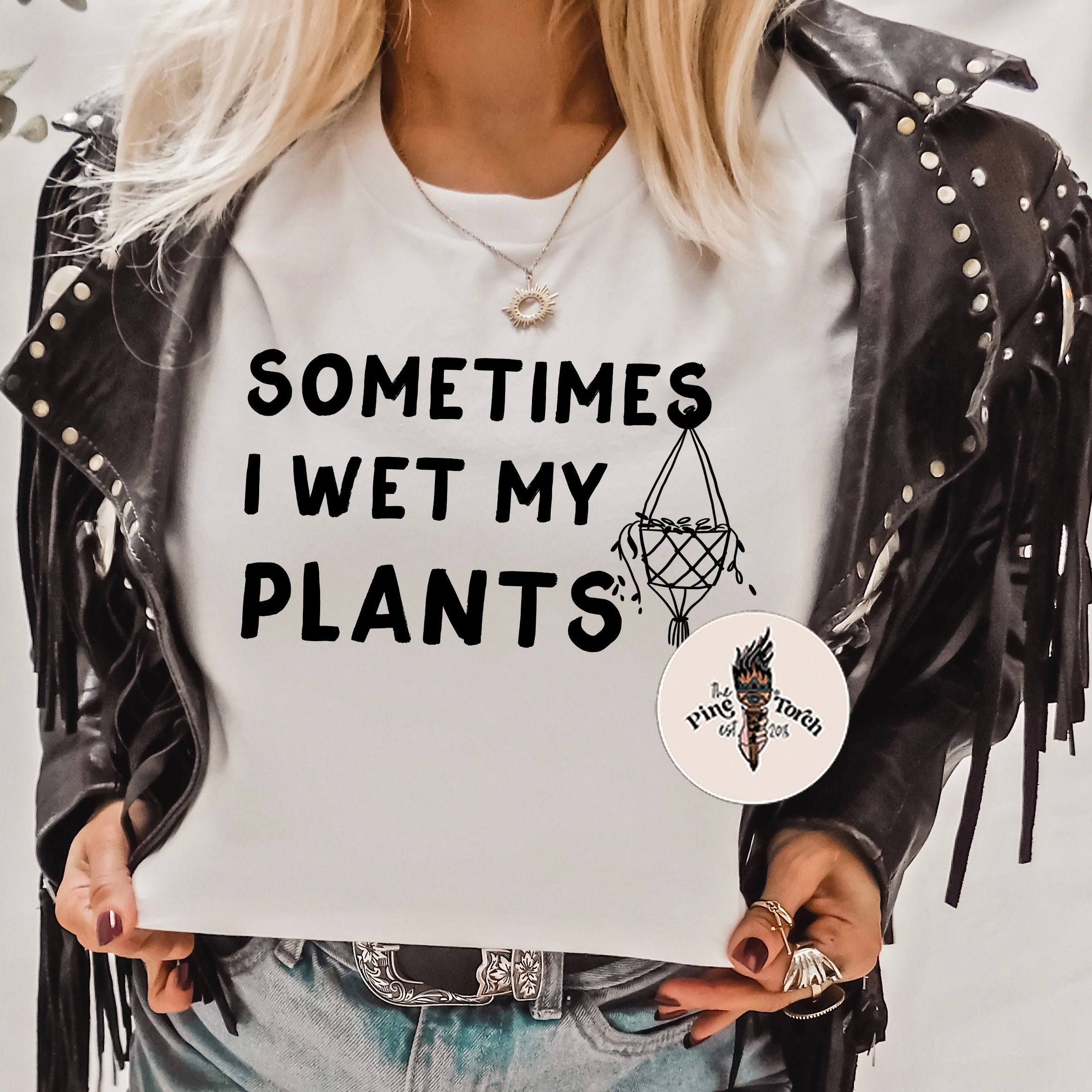 SOMETIMES I WET MY PLANTS // UNISEX TEE