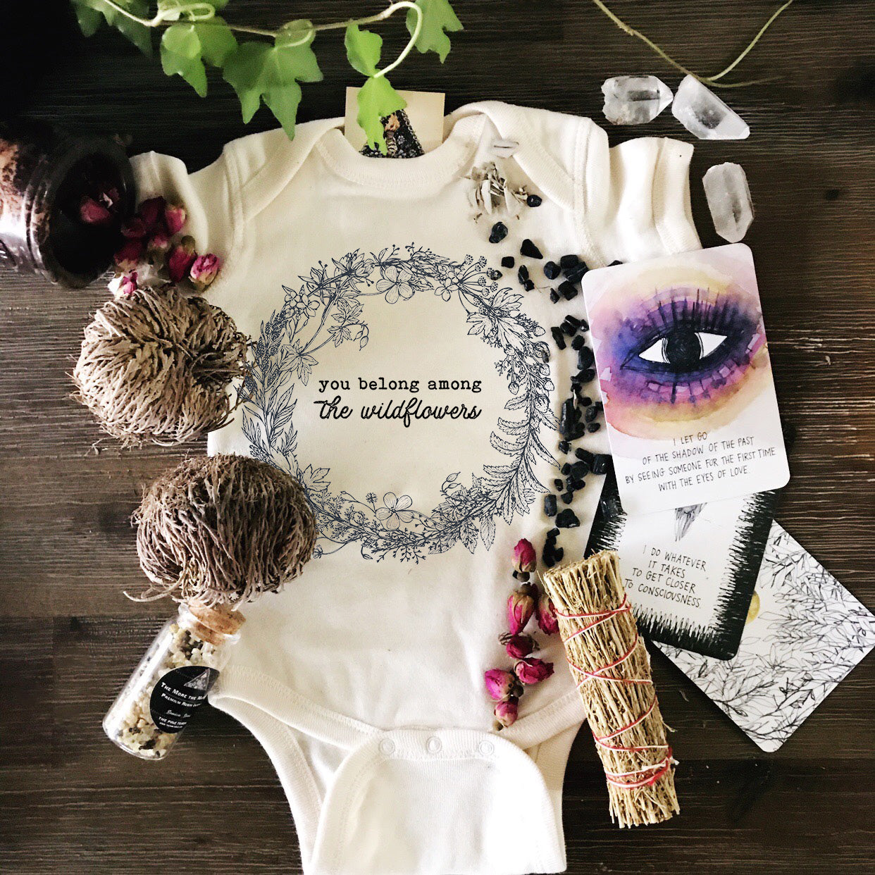 « YOU BELONG AMONG THE WILDFLOWERS » BODYSUIT
