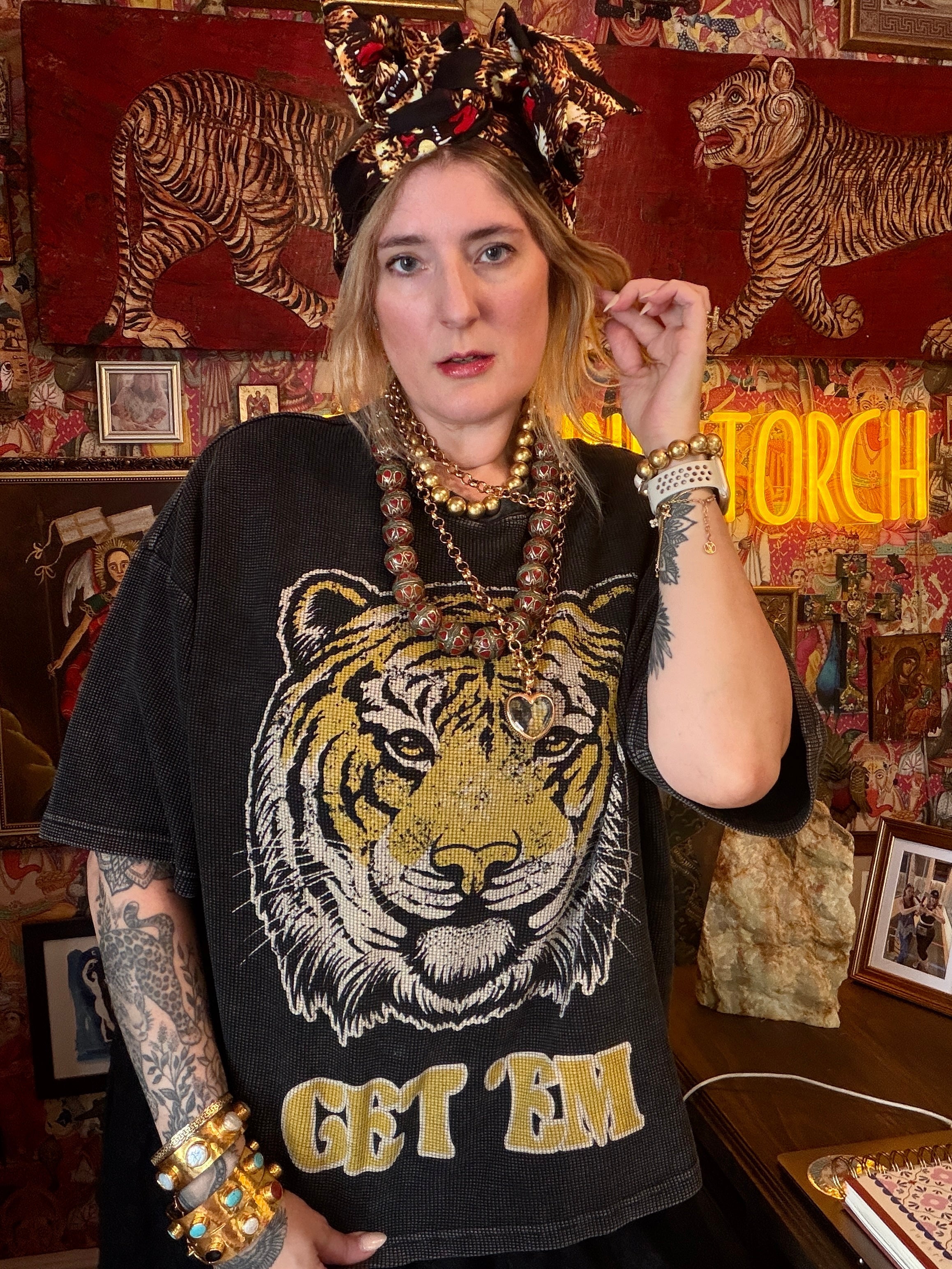 Textured Waffle Boxy T-Shirt