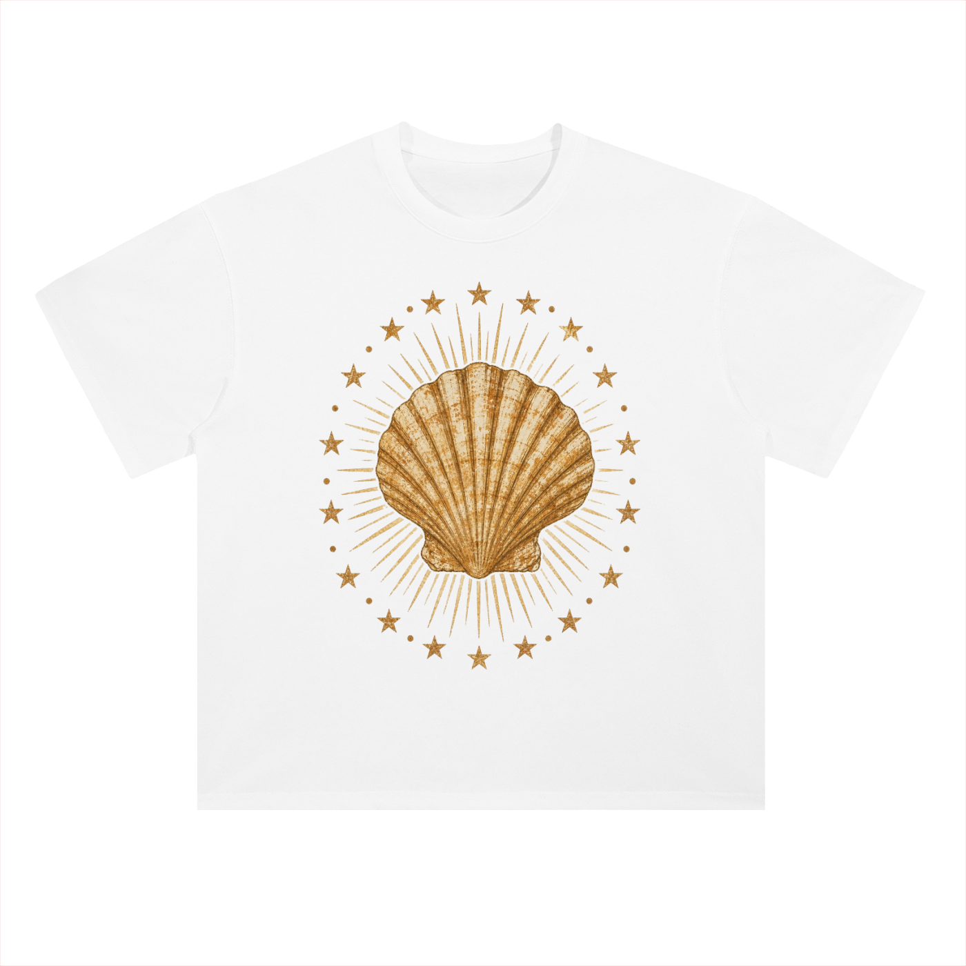 Seashell Milagro // Heavyweight Drop Shoulder Cotton T-Shirt