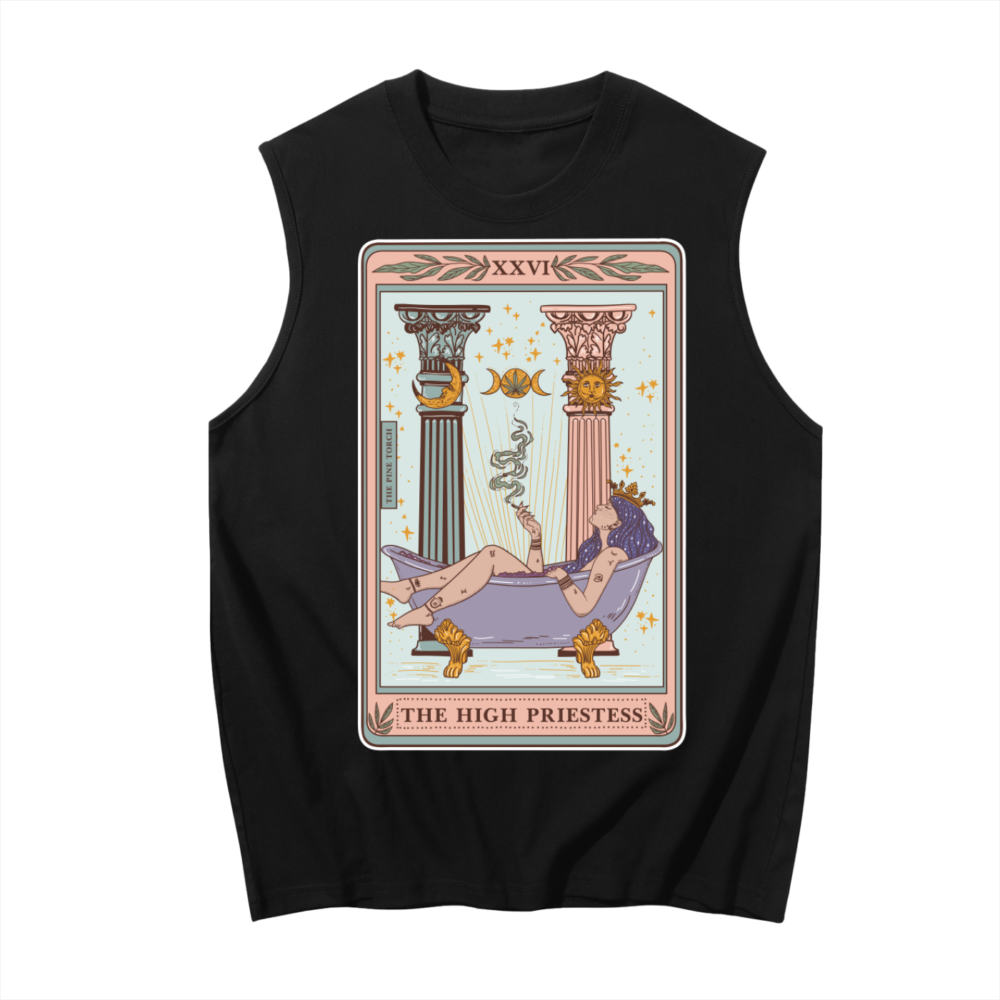 The High Priestess // Unisex Boxy Cotton Tank