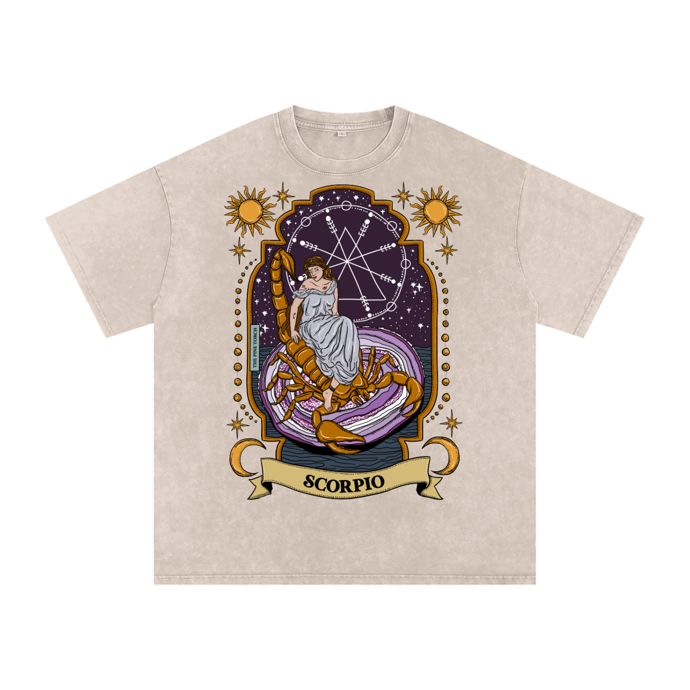 Scorpio // Snow Washed Oversized Cotton T-Shirt