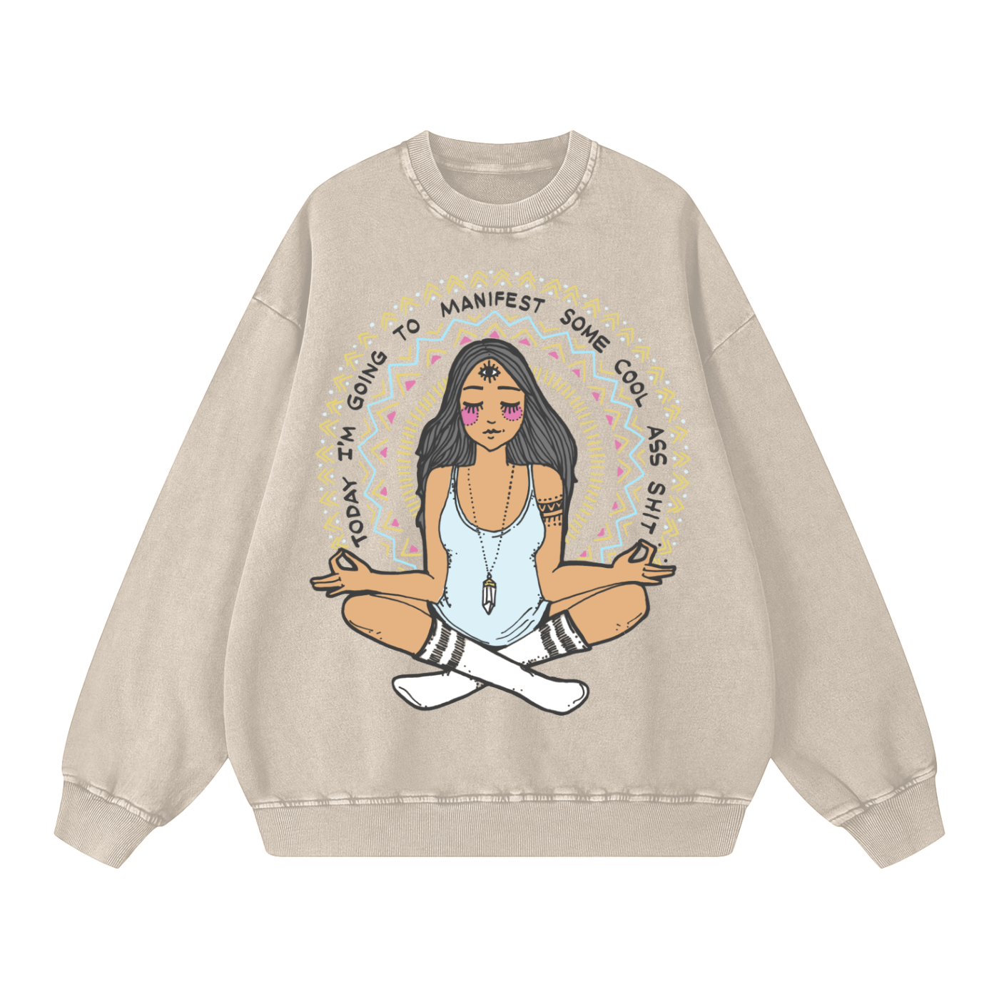 Snow Washed Oversized Sweatshirt
