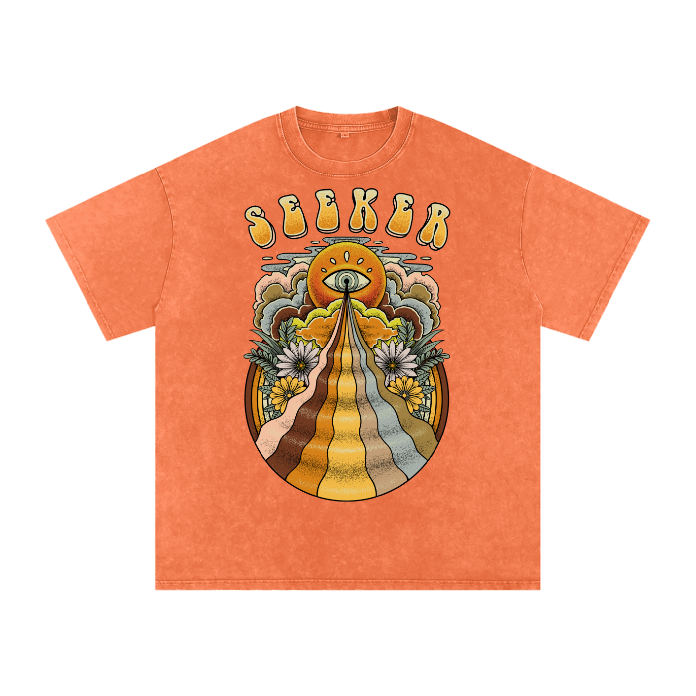 Seeker // Snow Washed Oversized Cotton T-Shirt