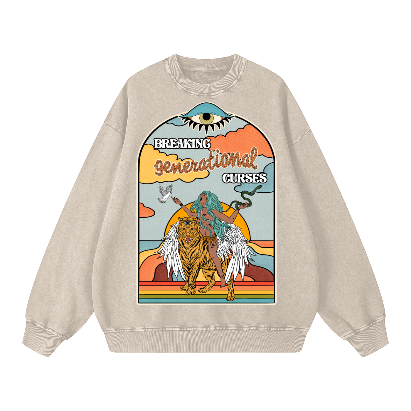 Breaking Generational Curses // Snow Washed Oversized Sweatshirt