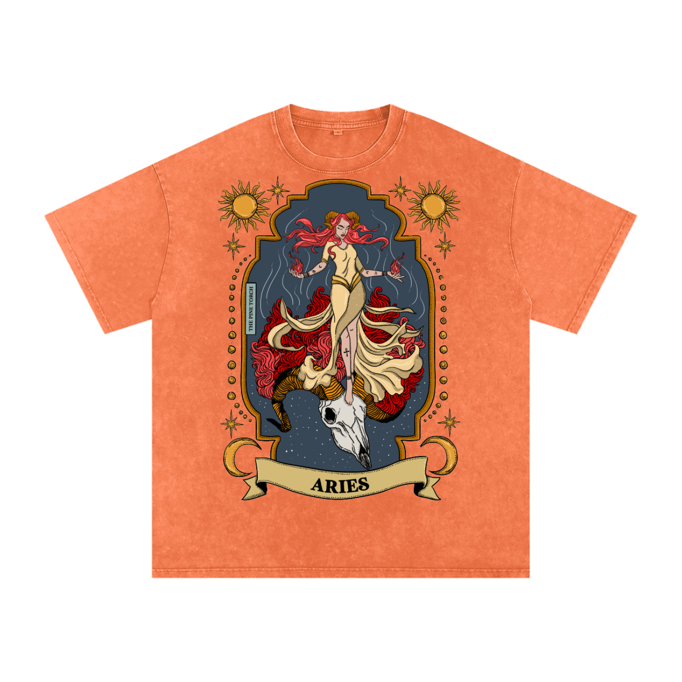 Aries // Snow Washed Oversized Cotton T-Shirt