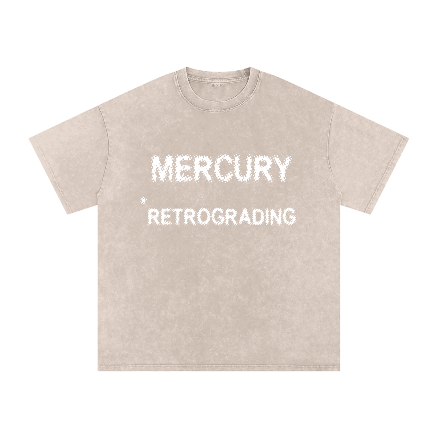 Mercury Retrograding // Snow Washed Oversized Cotton T-Shirt